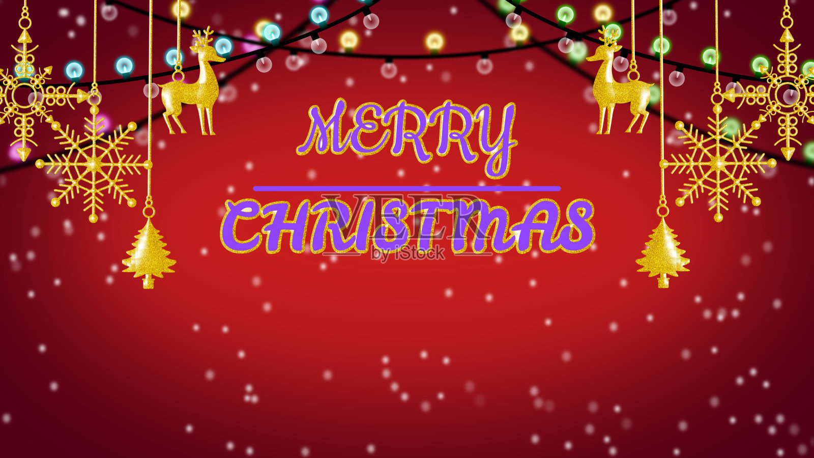 圣诞快乐，以装饰为背景插画图片素材