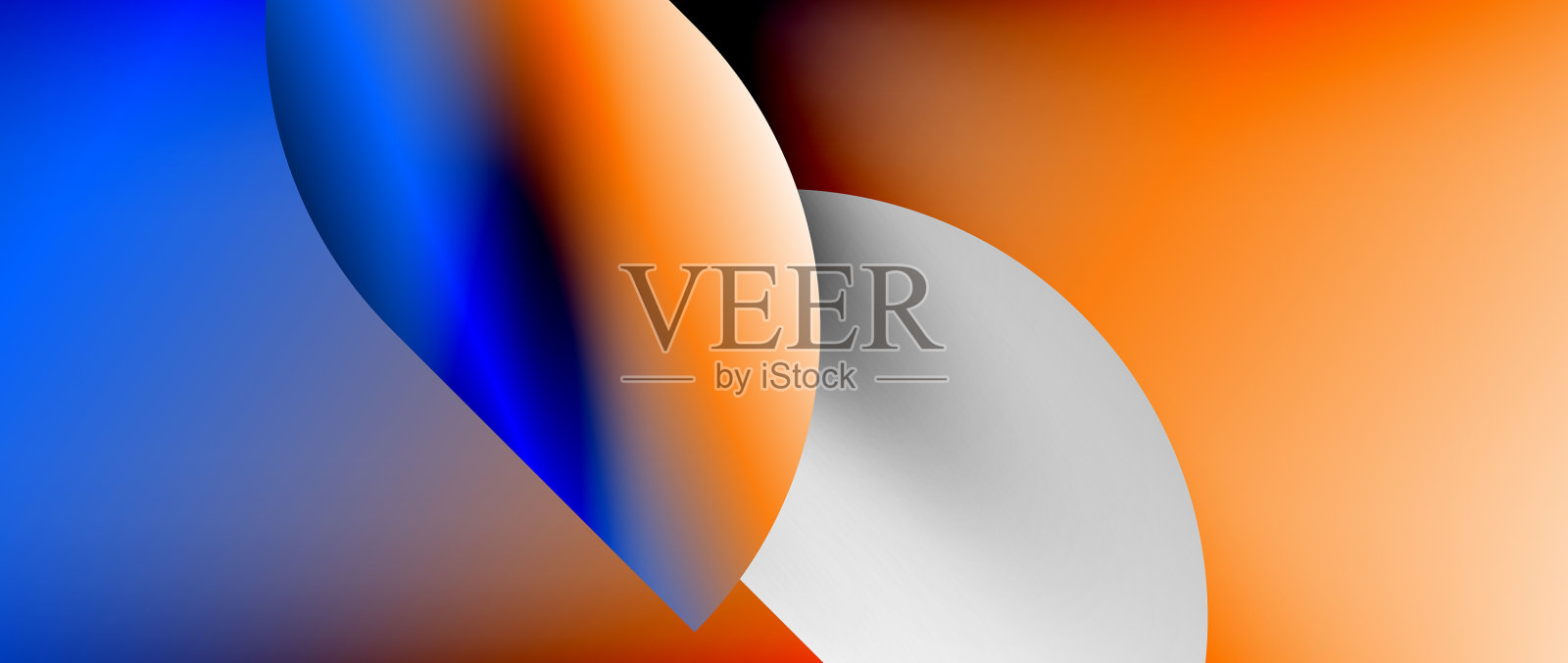 渐变最小的圆圈和圆形插画图片素材