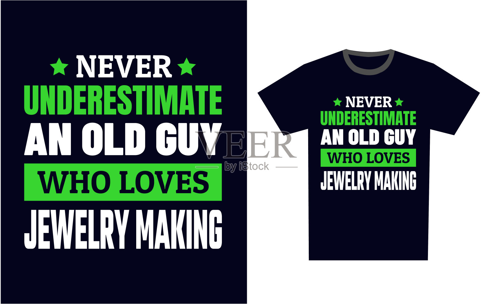 珠宝制作T恤设计模板矢量插画图片素材