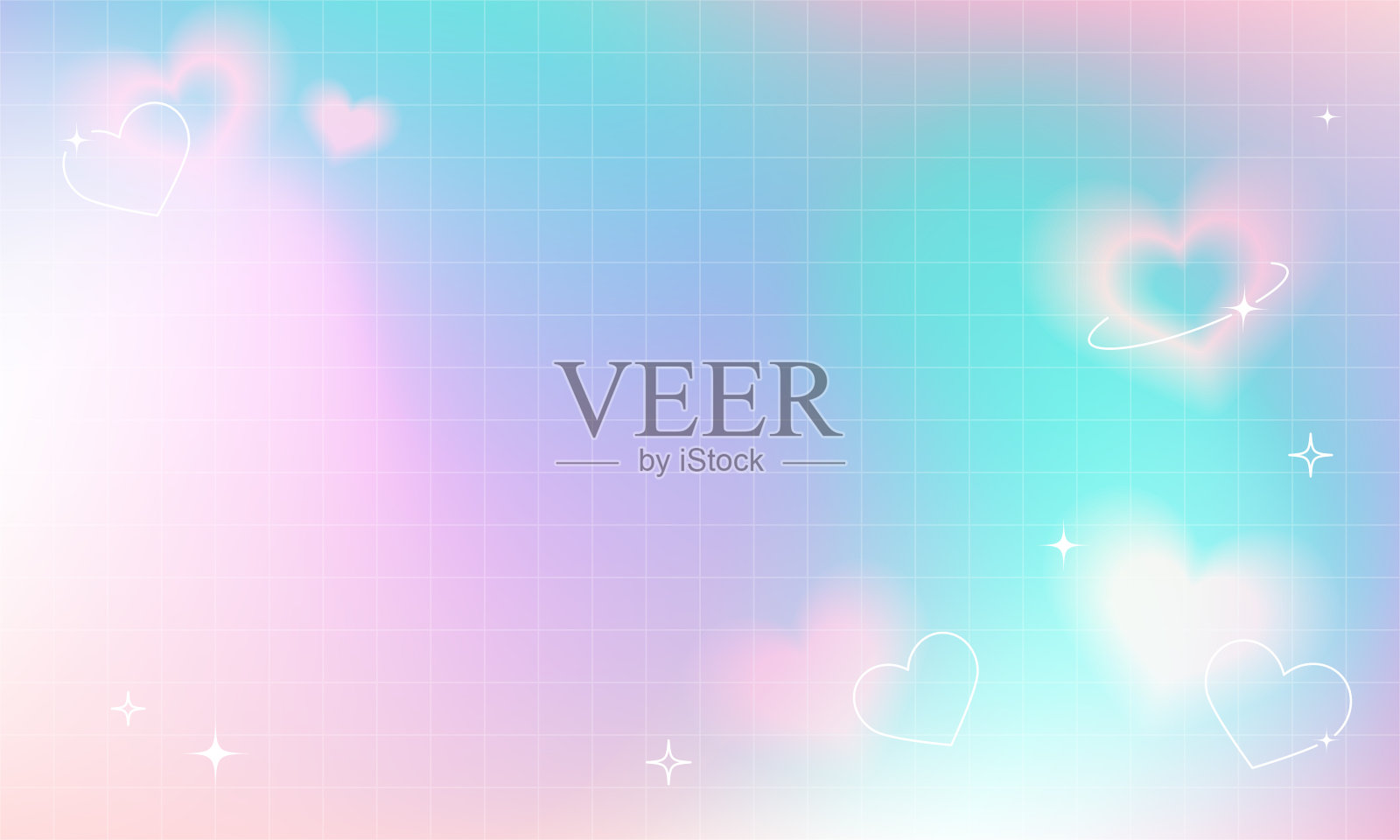 千禧年情人节插画图片素材