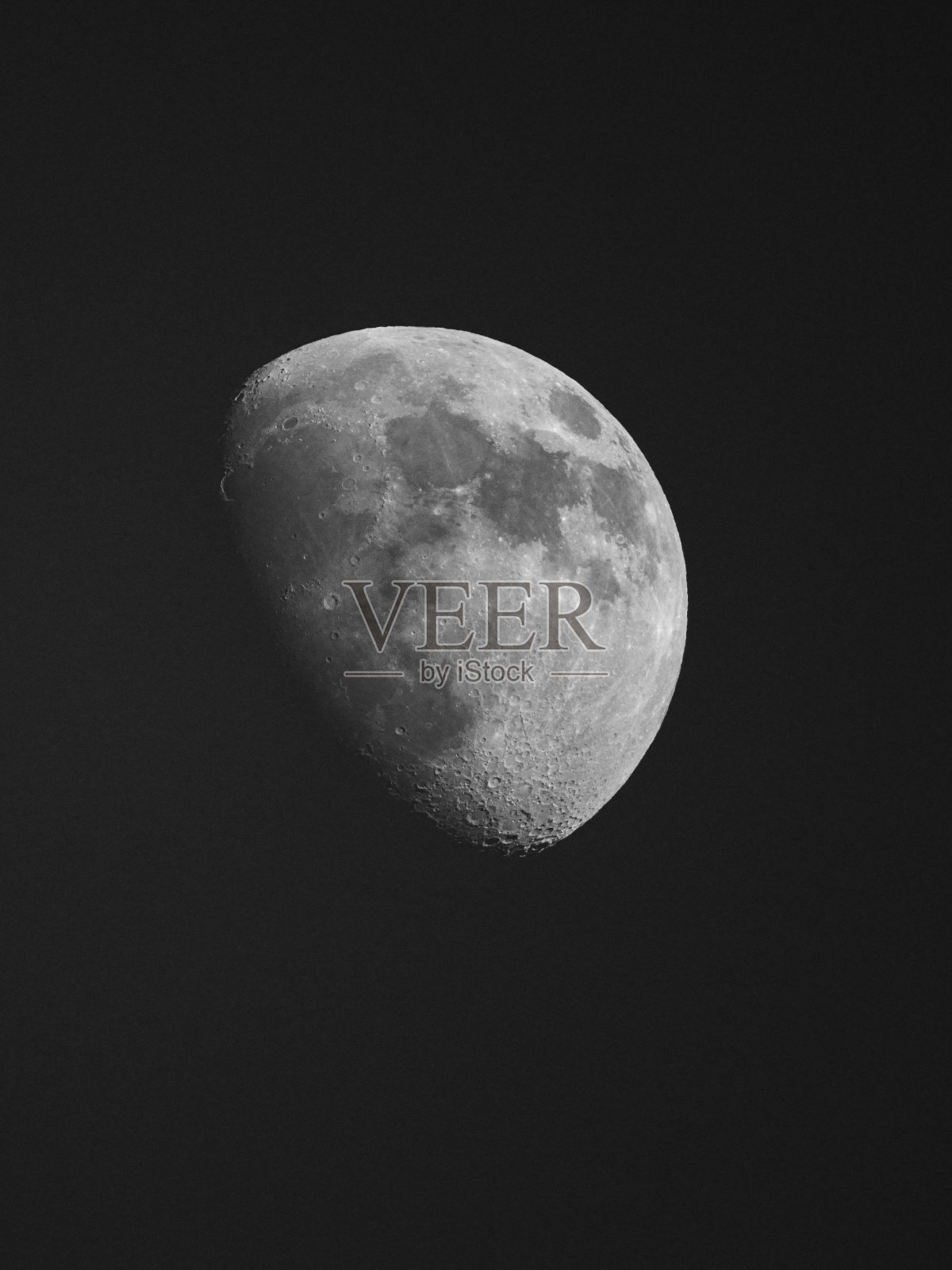 黑白的月亮照片摄影图片