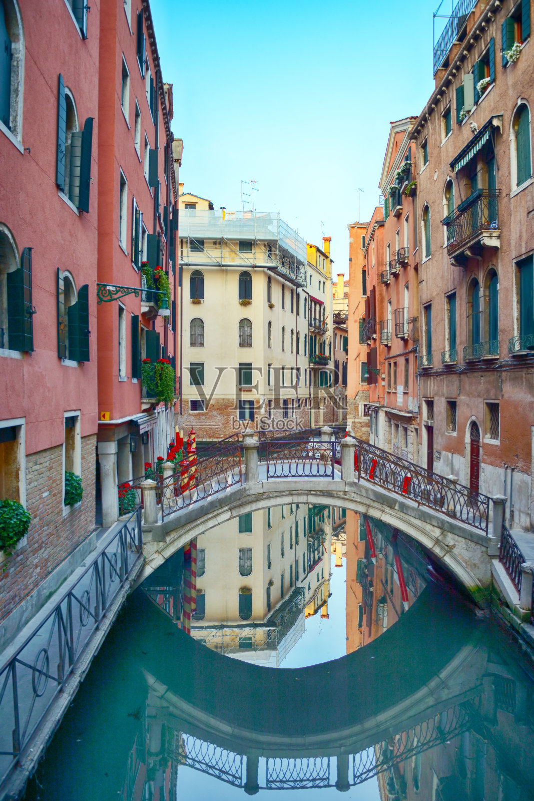 美丽的石桥，威尼斯照片摄影图片