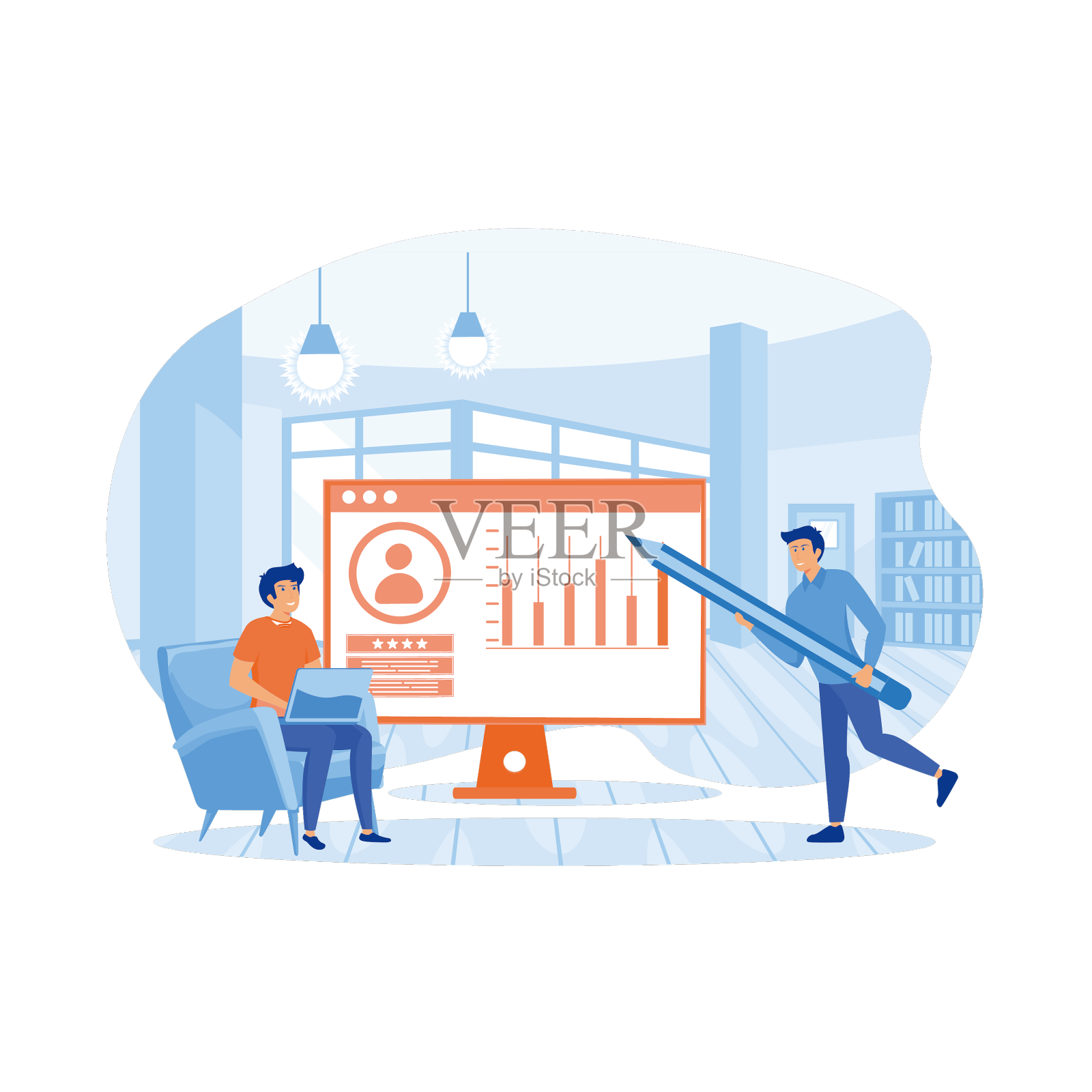 企业孵化器在线服务或平台设计元素图片