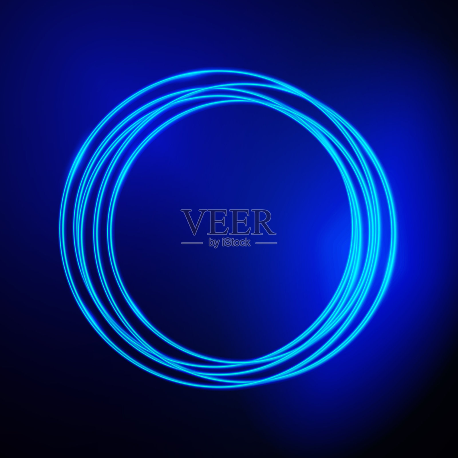 绚丽多彩的霓虹光效果插画图片素材