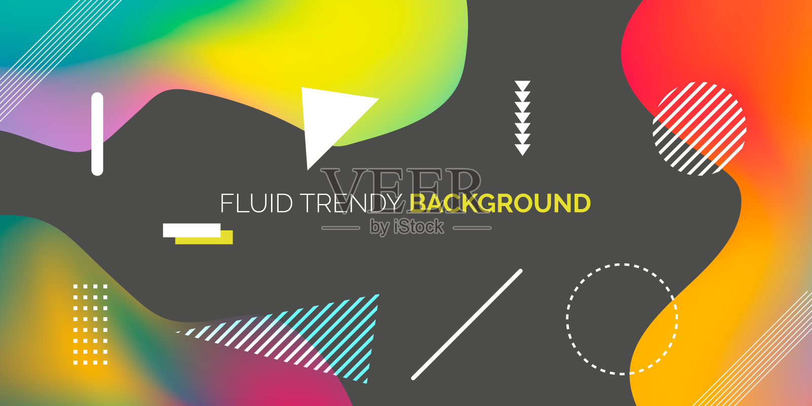 液体梯度抽象背景插画图片素材