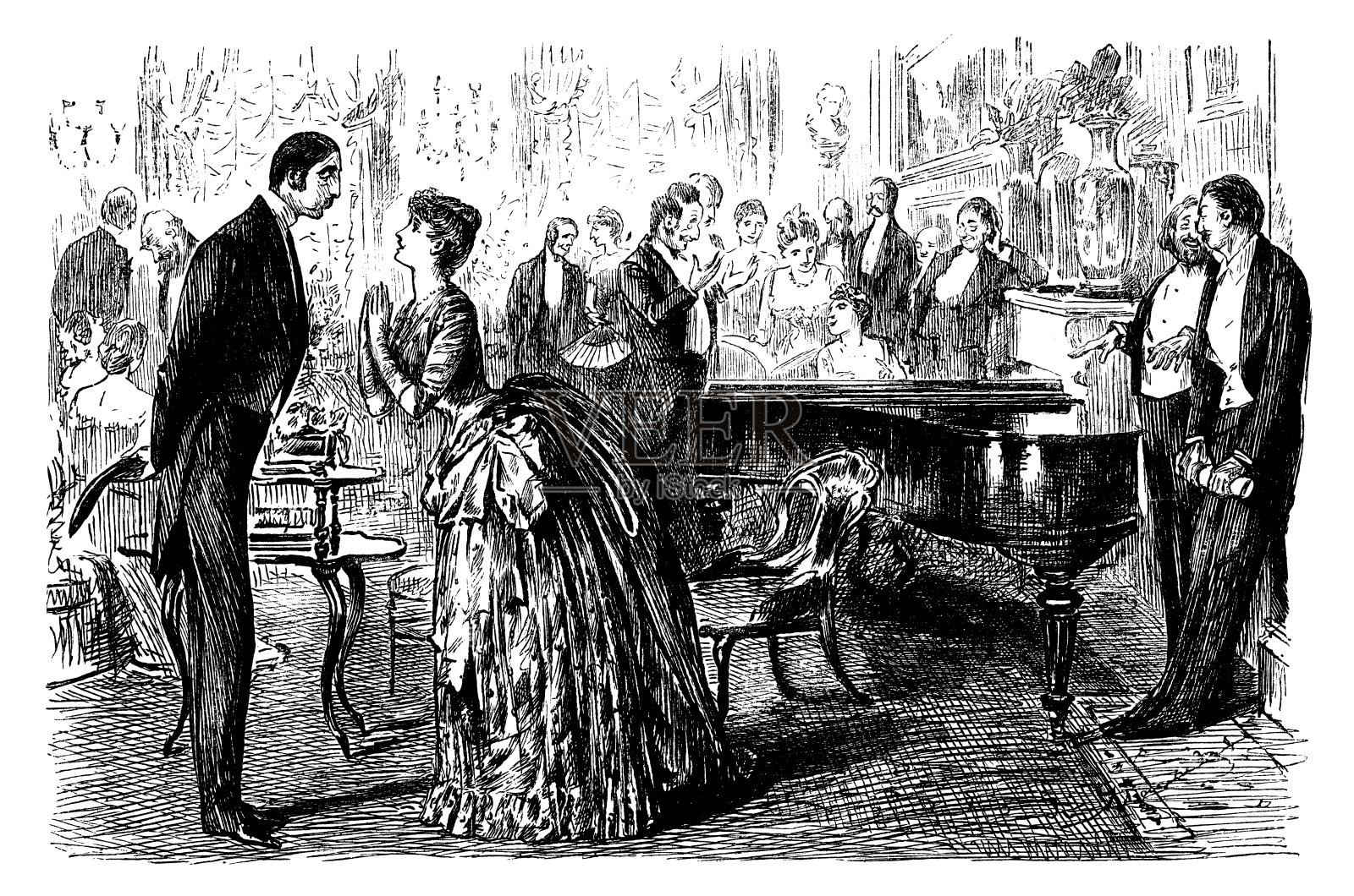 英国讽刺漫画插画图片素材