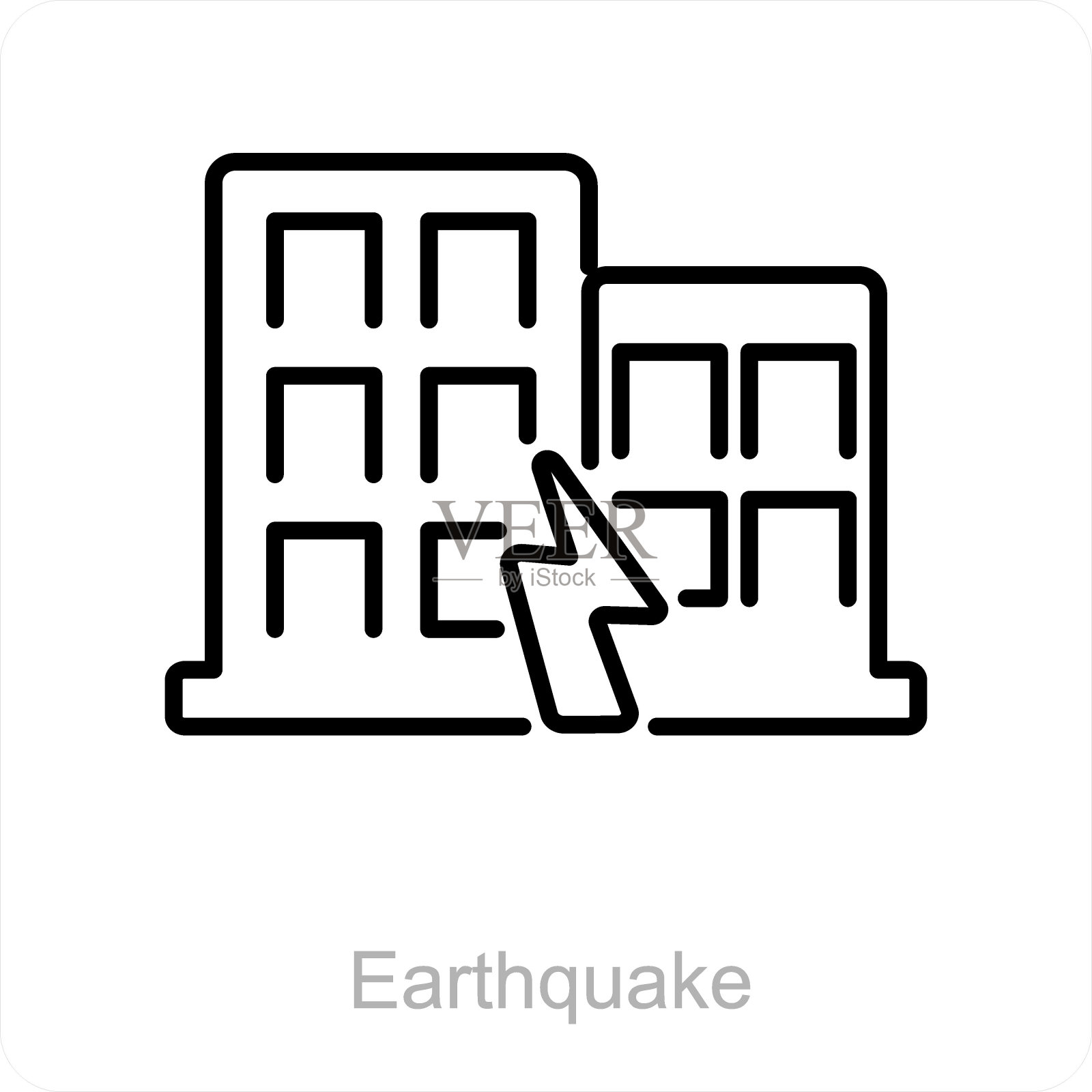 地震插画图片素材