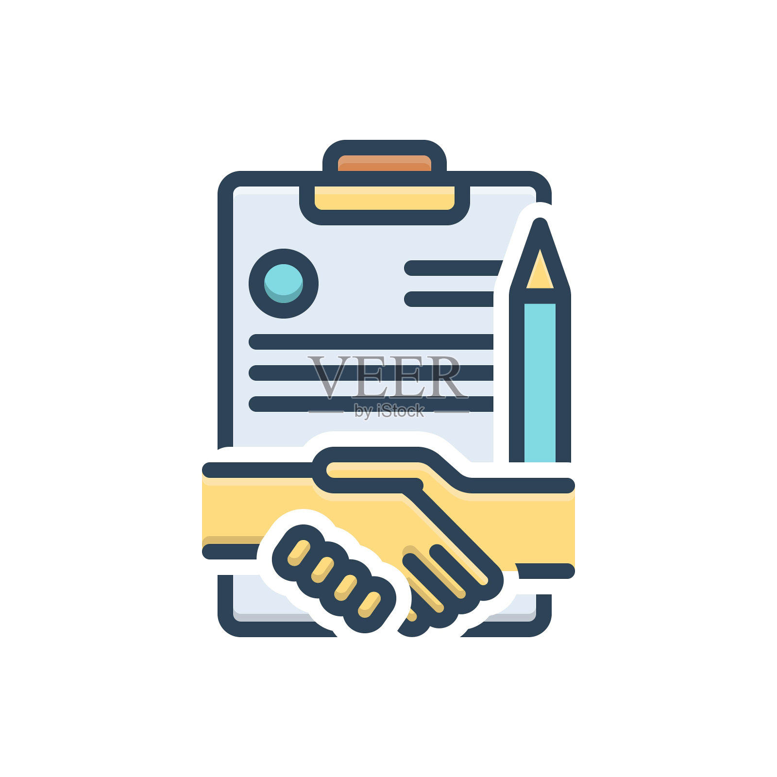 协议的协议插画图片素材