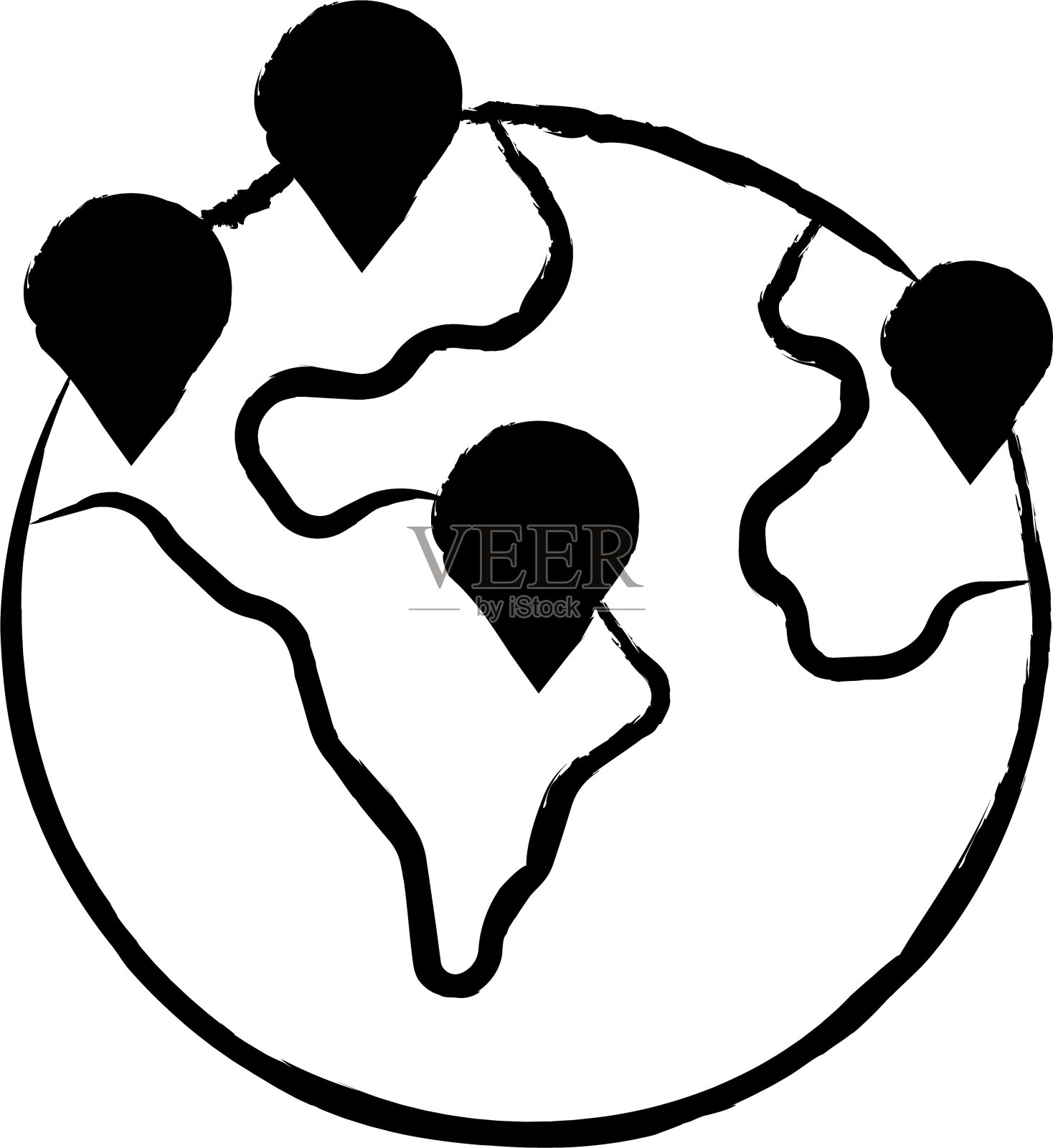 国家手绘矢量插图插画图片素材