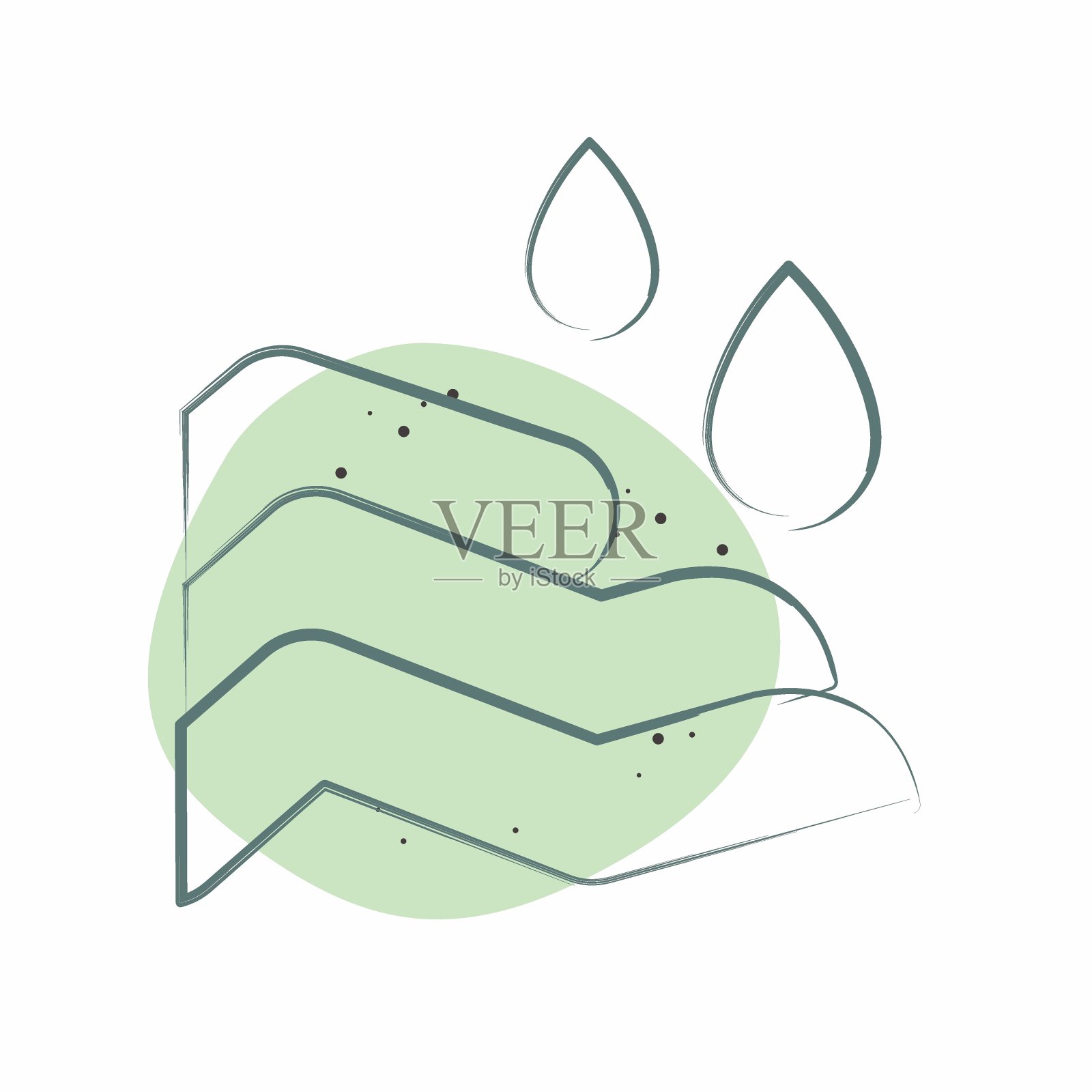 图标沙拉。与斋月符号有关。色斑样式。简单的设计可编辑。简单的说明插画图片素材