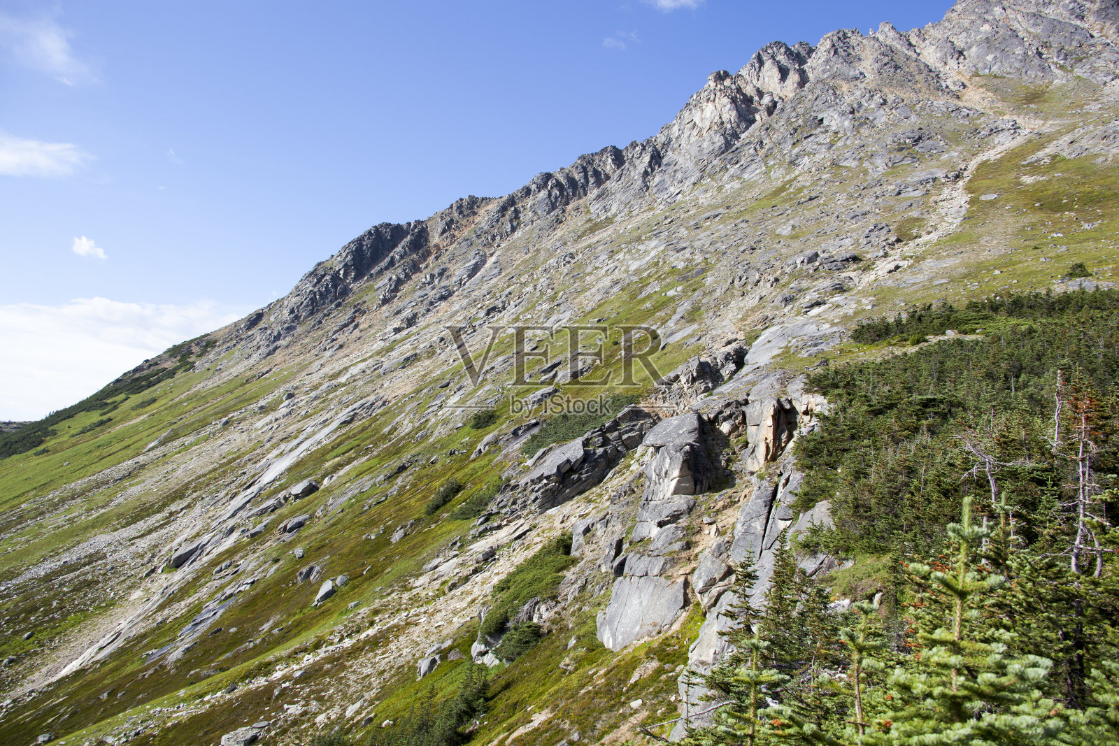 杜威湖区上山坡照片摄影图片