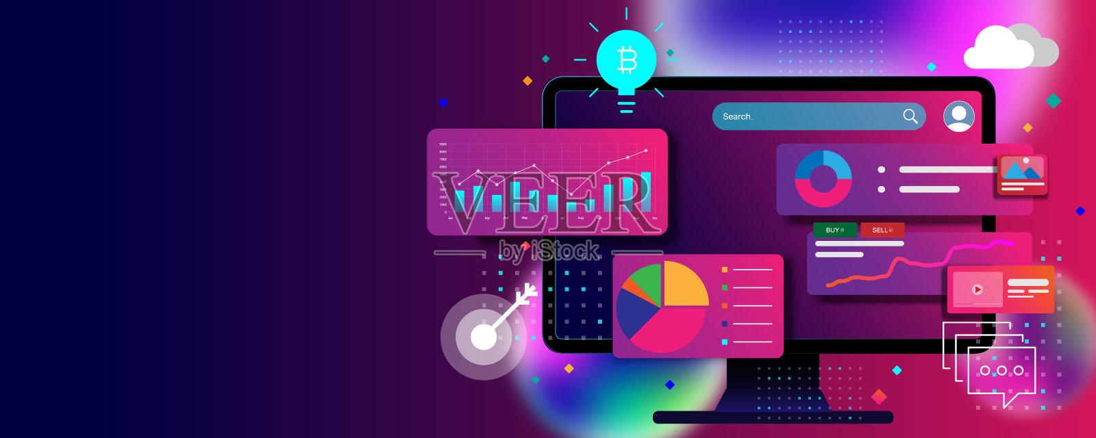 技术背景图片，笔记本电脑，概念图，金融，市场营销，设计，网页开发照片摄影图片