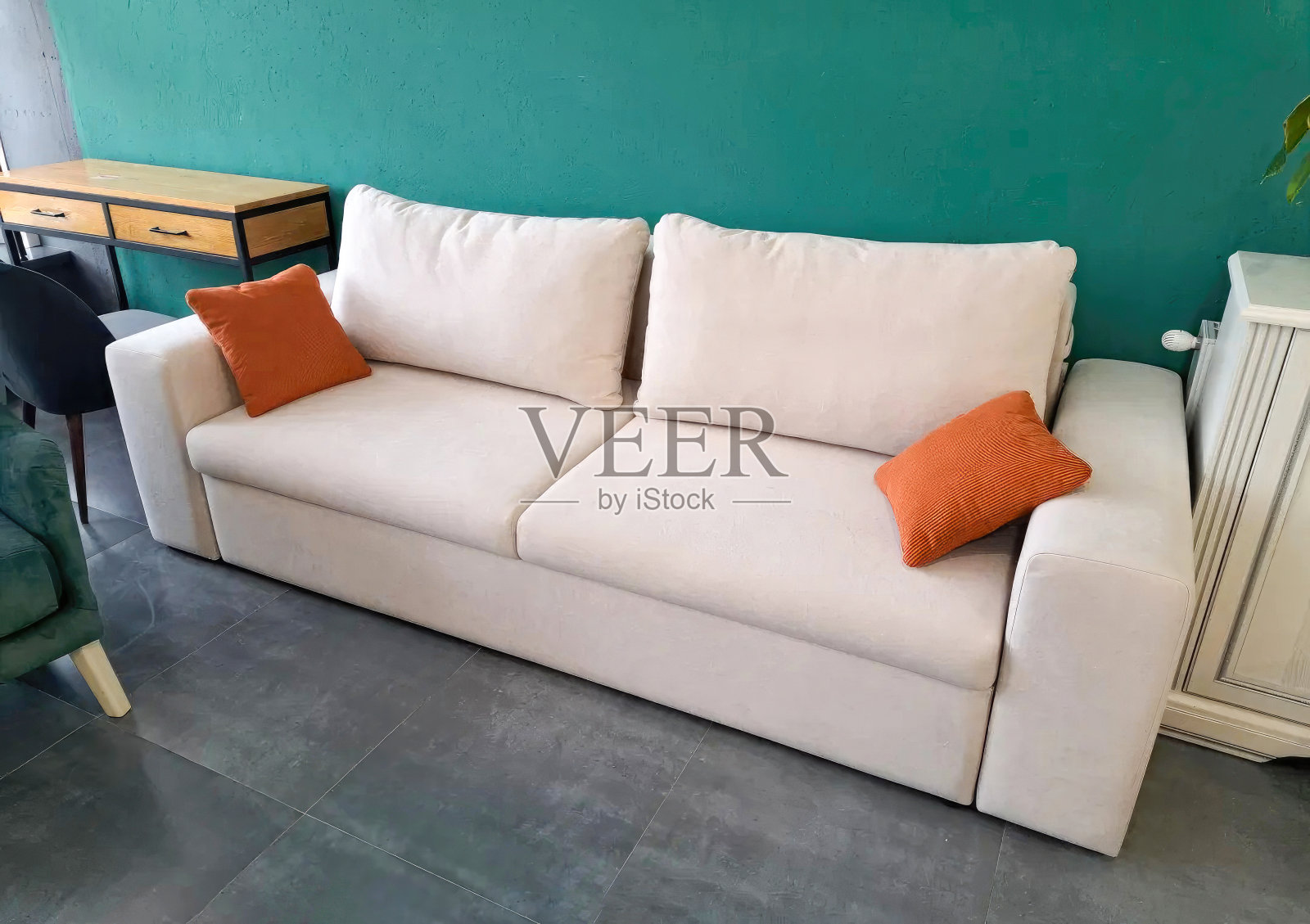 时尚沙发集成在家居装饰照片摄影图片