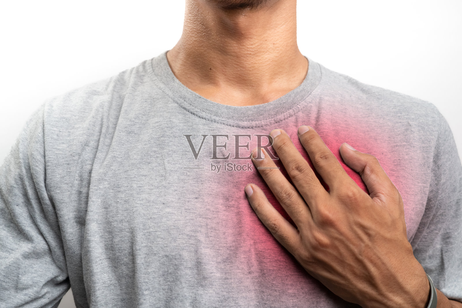 年轻男人心痛照片摄影图片