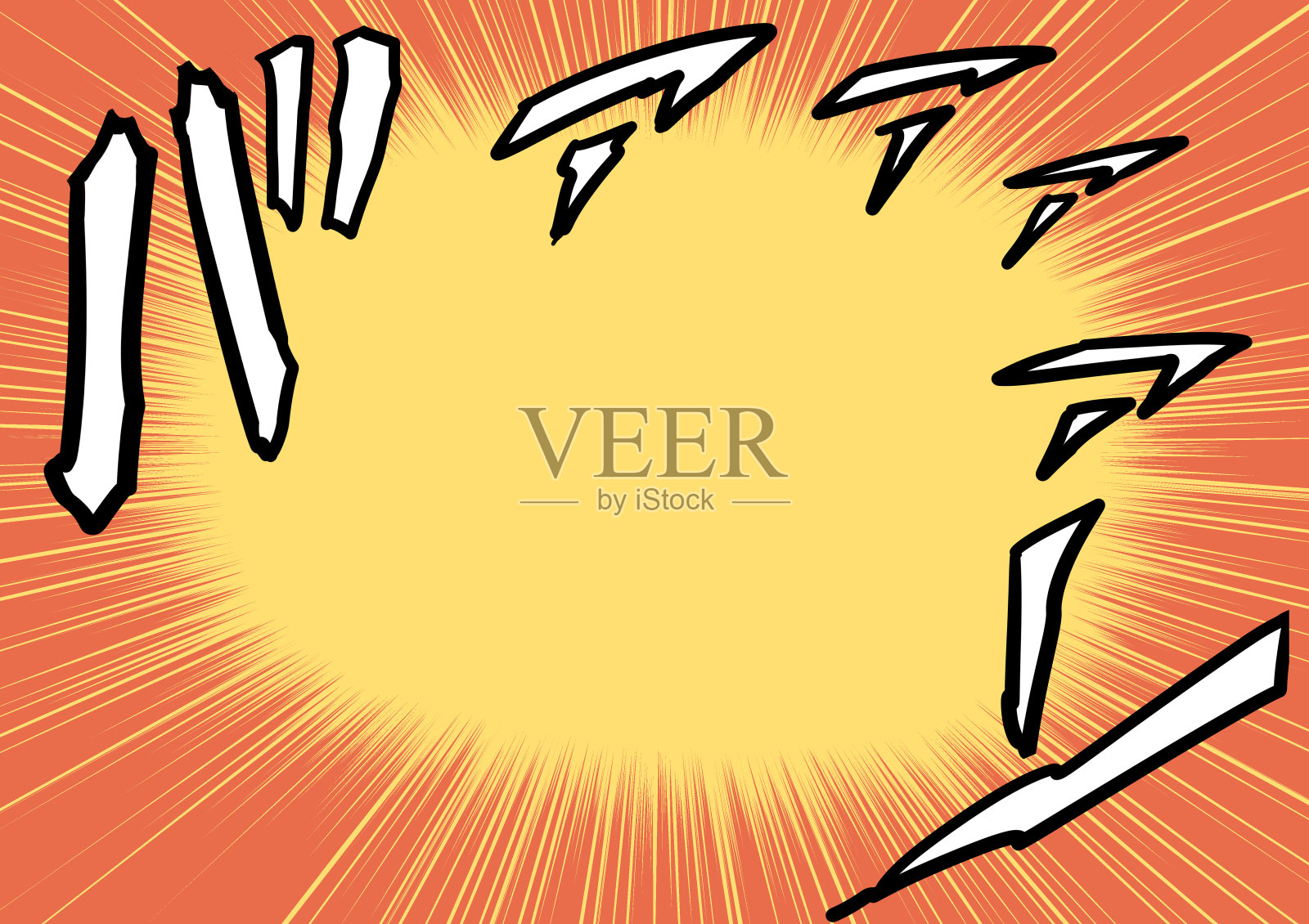 冲击音效插画图片素材