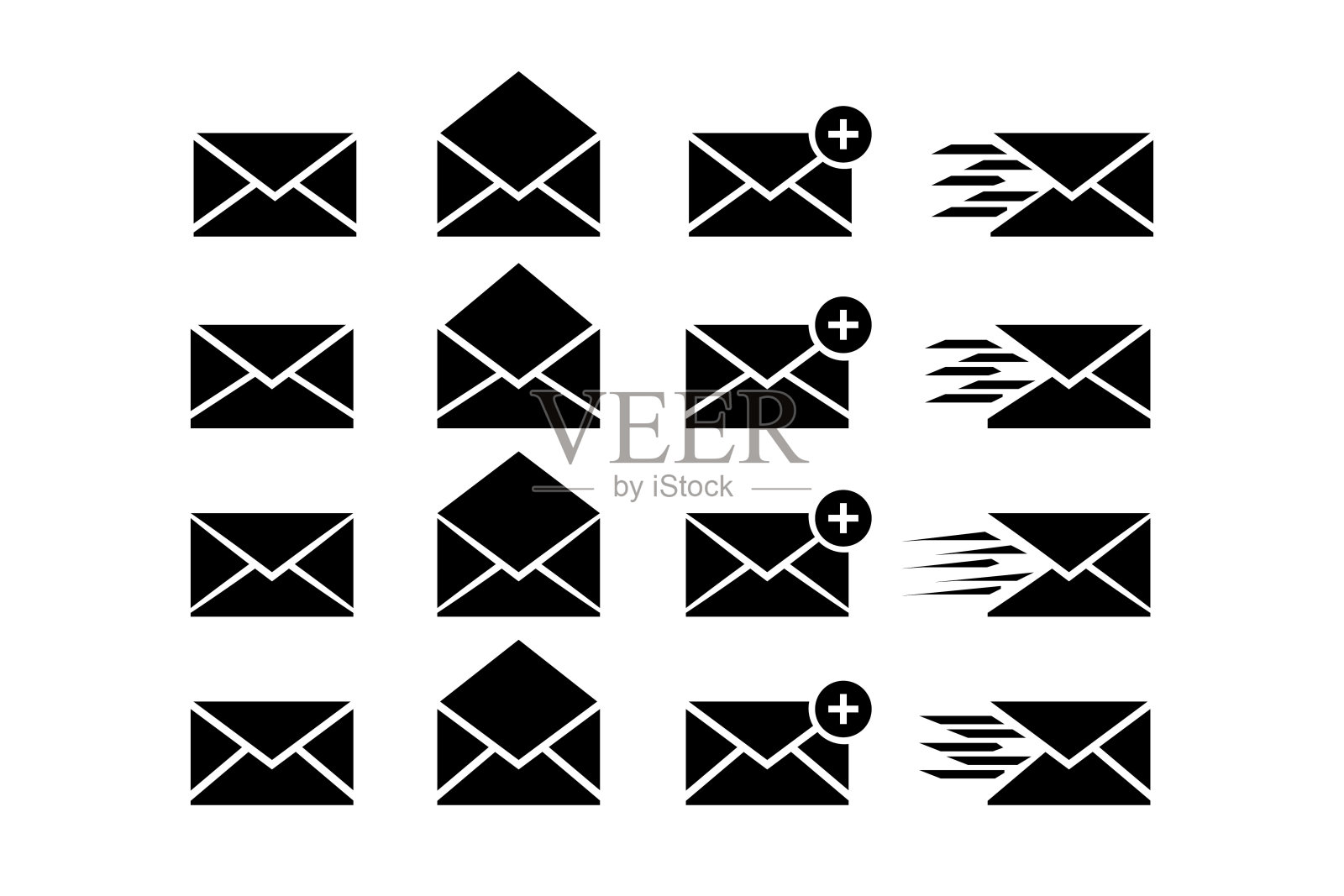 发送消息图标在白色背景插画图片素材