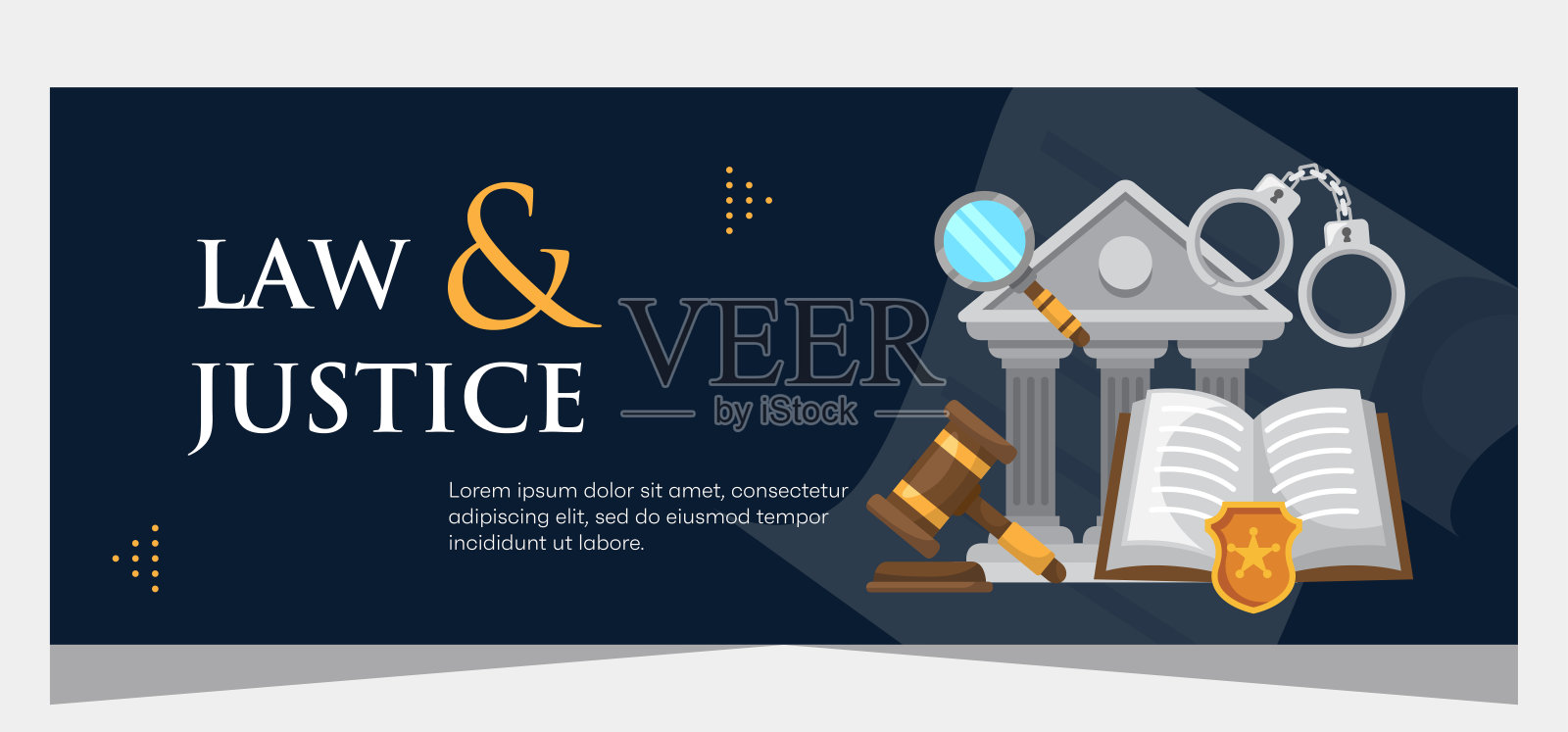 法律模板横幅设计。横幅模板插画图片素材