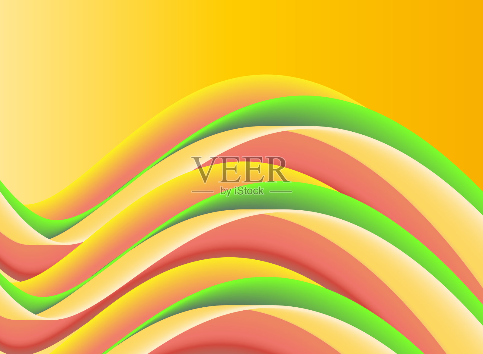 抽象的黄色背景与曲线照片摄影图片