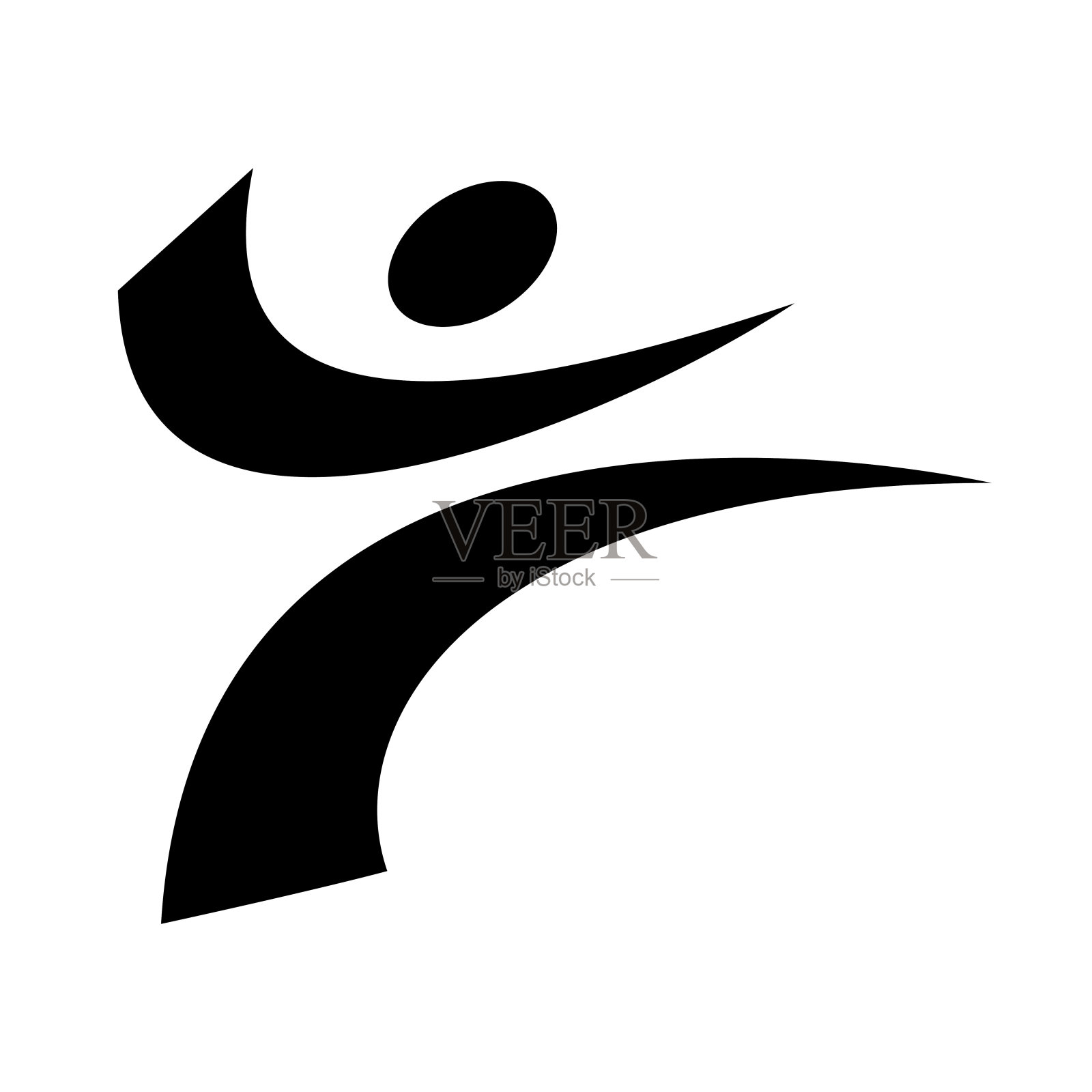 空手道战斗-矢量图标。运动的种类插画图片素材