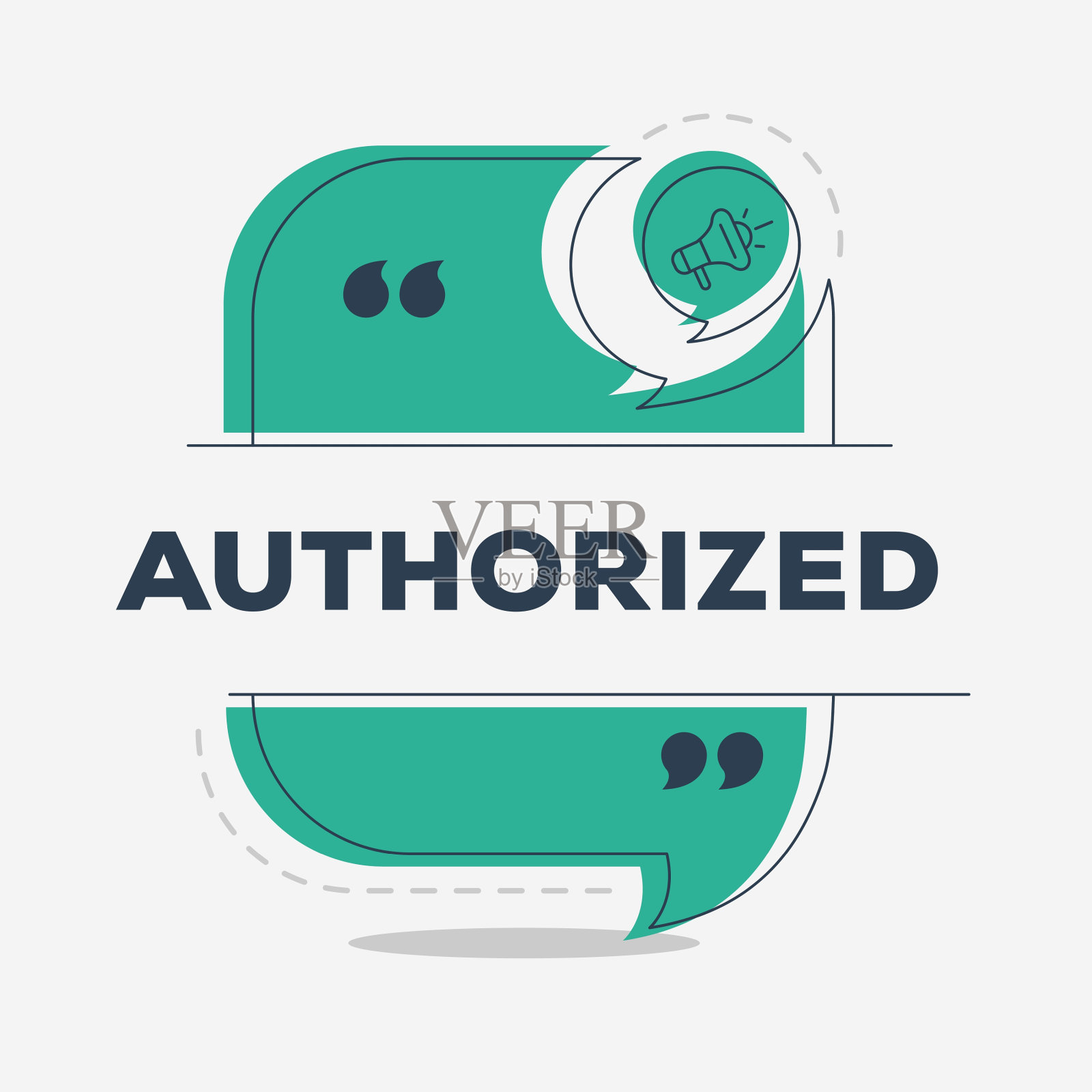 (授权)文字写在语音泡。插画图片素材