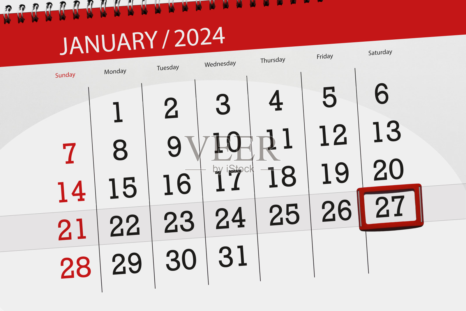 日历2024，截止日期，日，月，页，组织者，日期，1月，周六，27号插画图片素材