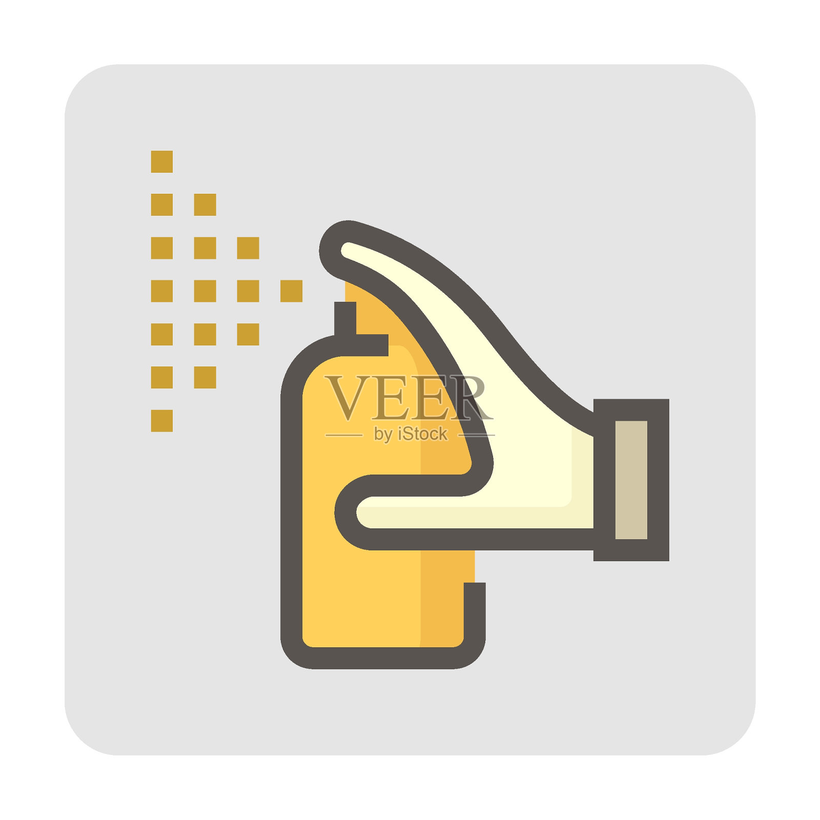 油漆和维修服务矢量图标设计，48x48像素的完美和可编辑的笔触。插画图片素材