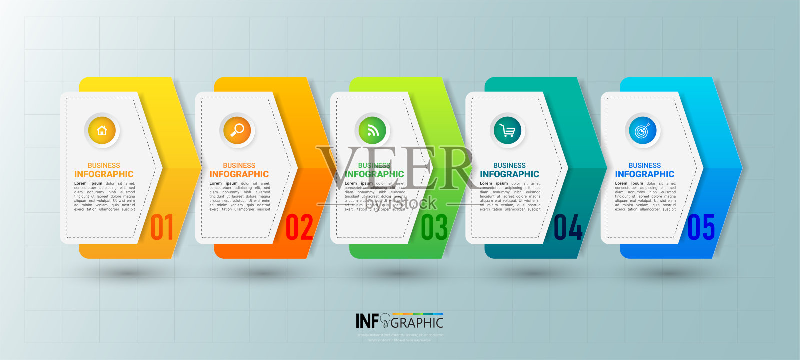 商业可视化信息图表设计插画图片素材