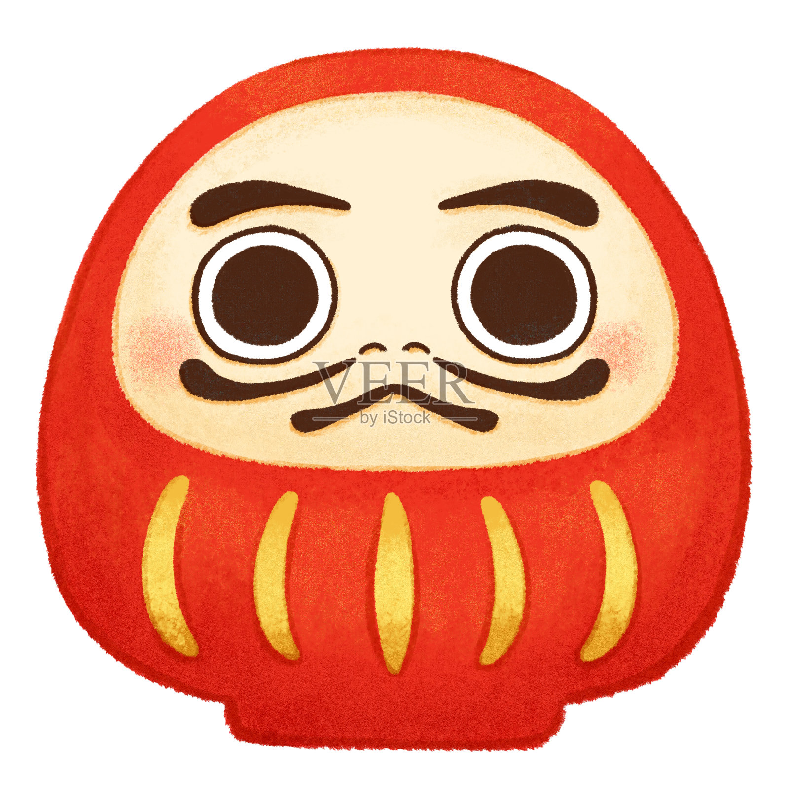 达摩插画图片素材