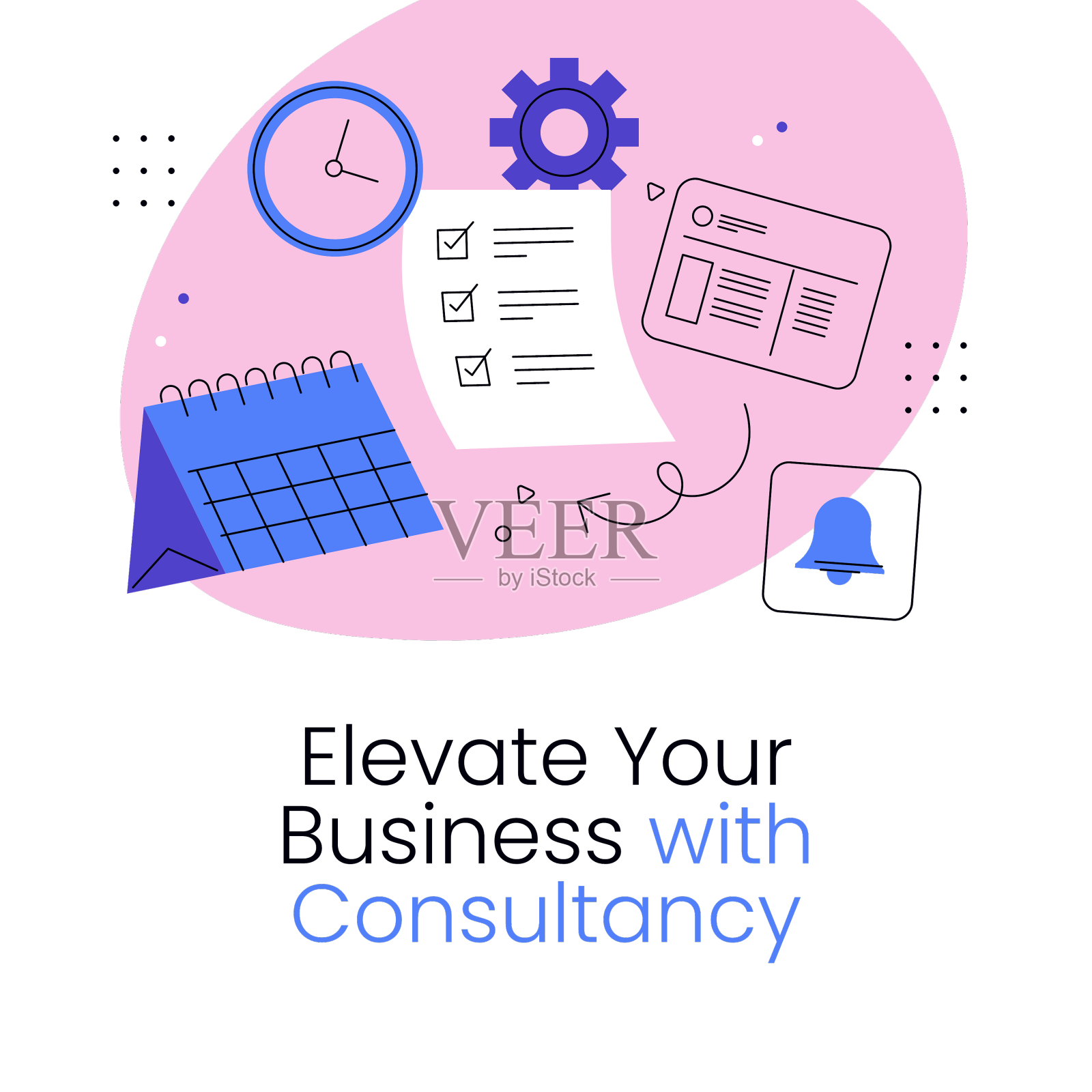 设计财务顾问孤立于白上设计元素图片