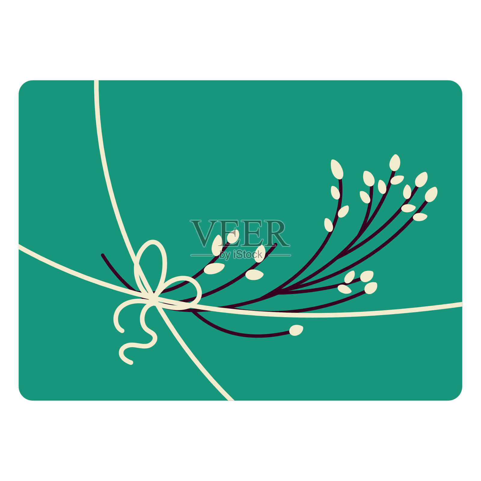 一个孤立的圣诞礼物的俯视图设计元素图片