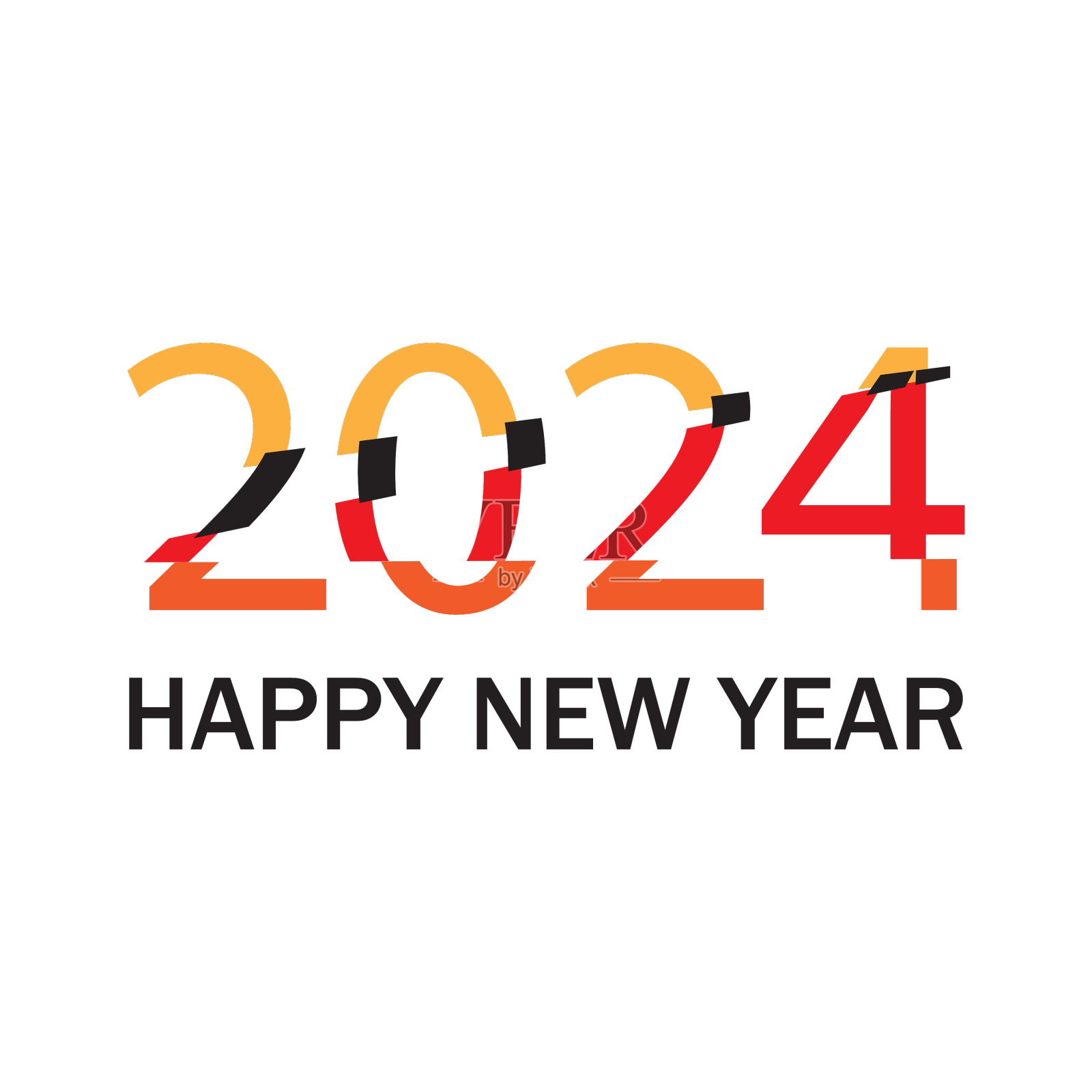 2024年商业贺岁封面文字设计设计元素图片