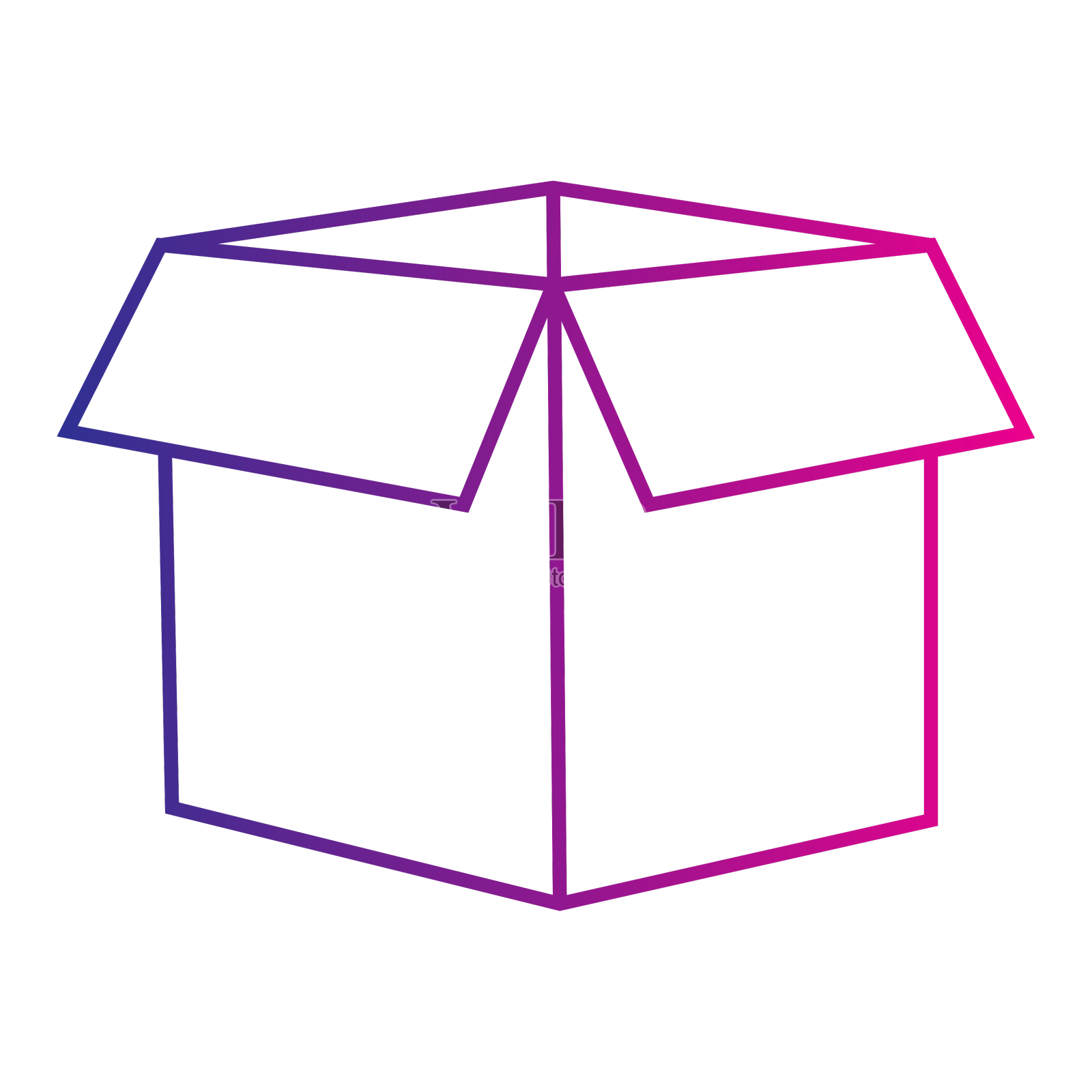 隔离空投递箱魔术图标设计元素图片