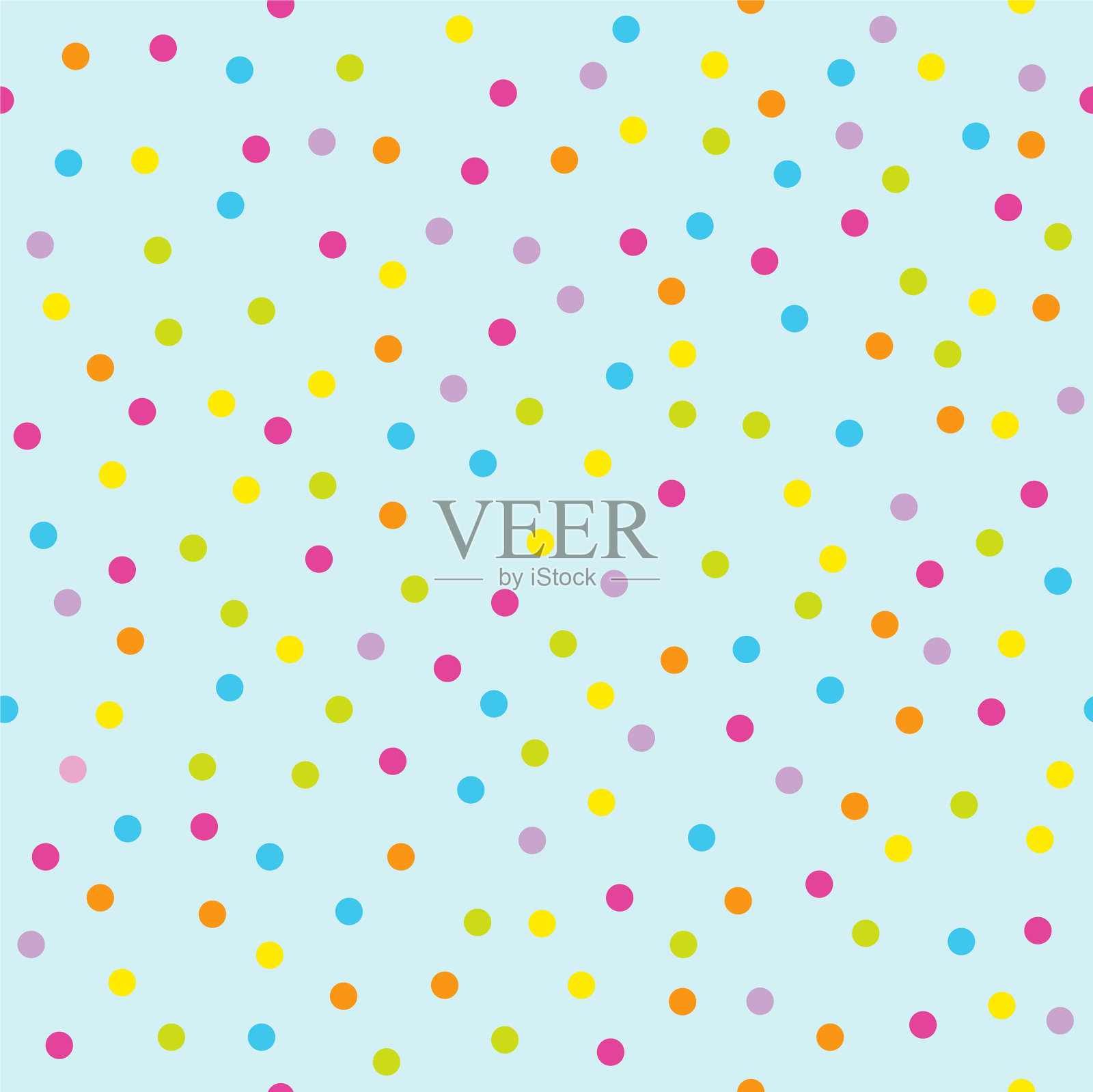 庆祝彩色彩纸无缝图案插画图片素材