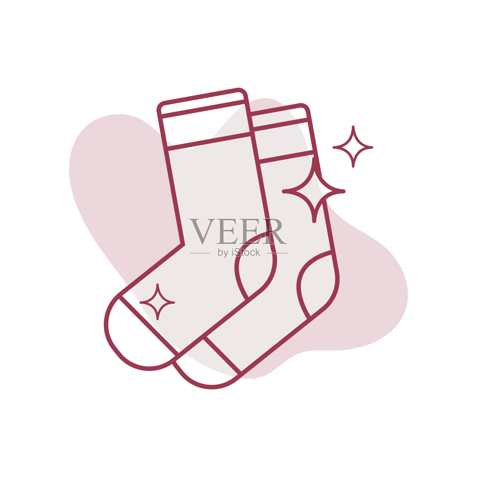 一双干净闪亮的袜子设计元素图片