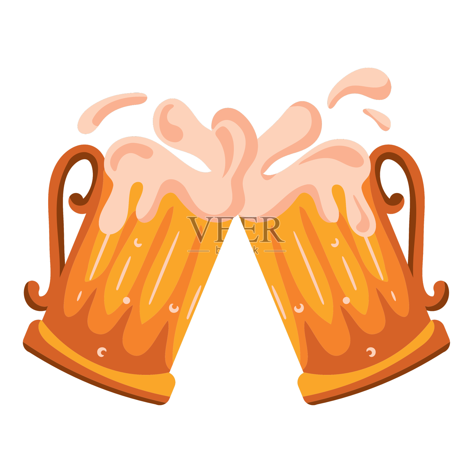 德国啤酒吐司设计元素图片