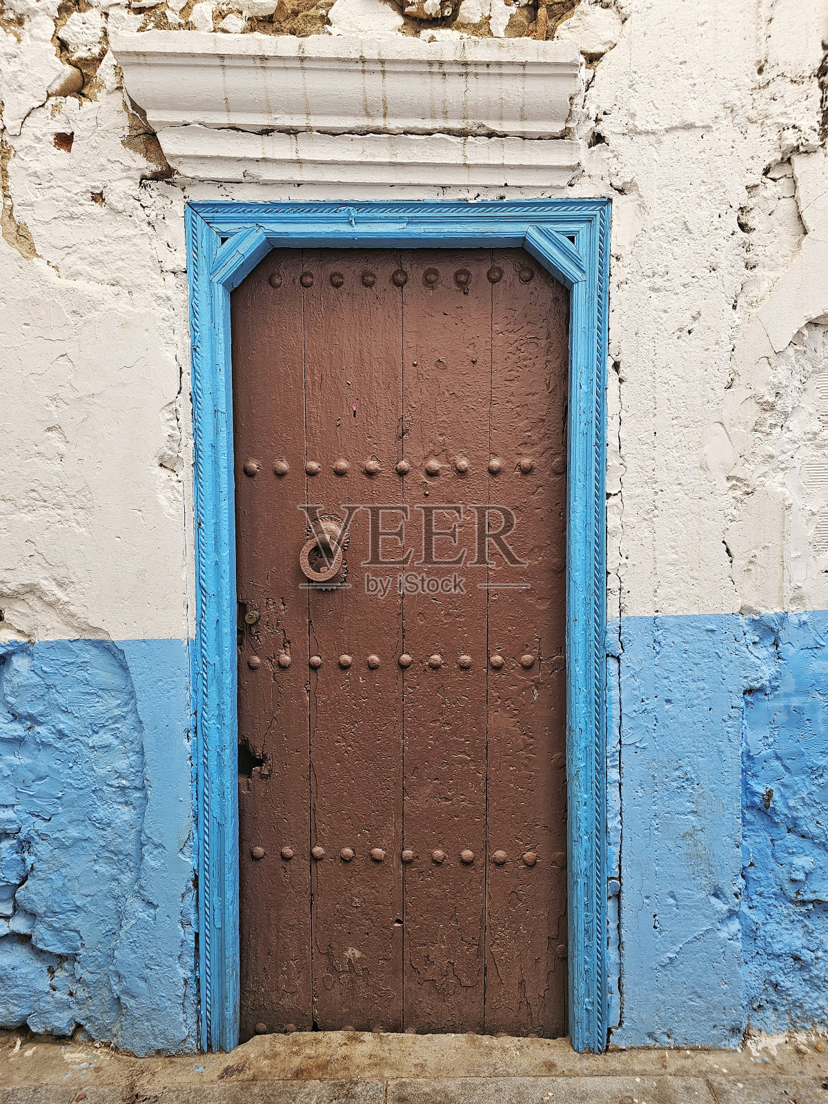 丹吉尔kasbah住宅的典型立面照片摄影图片