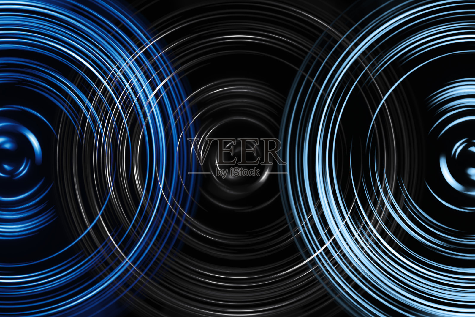 暗光绘画抽象背景与彩色螺旋曲线照片摄影图片