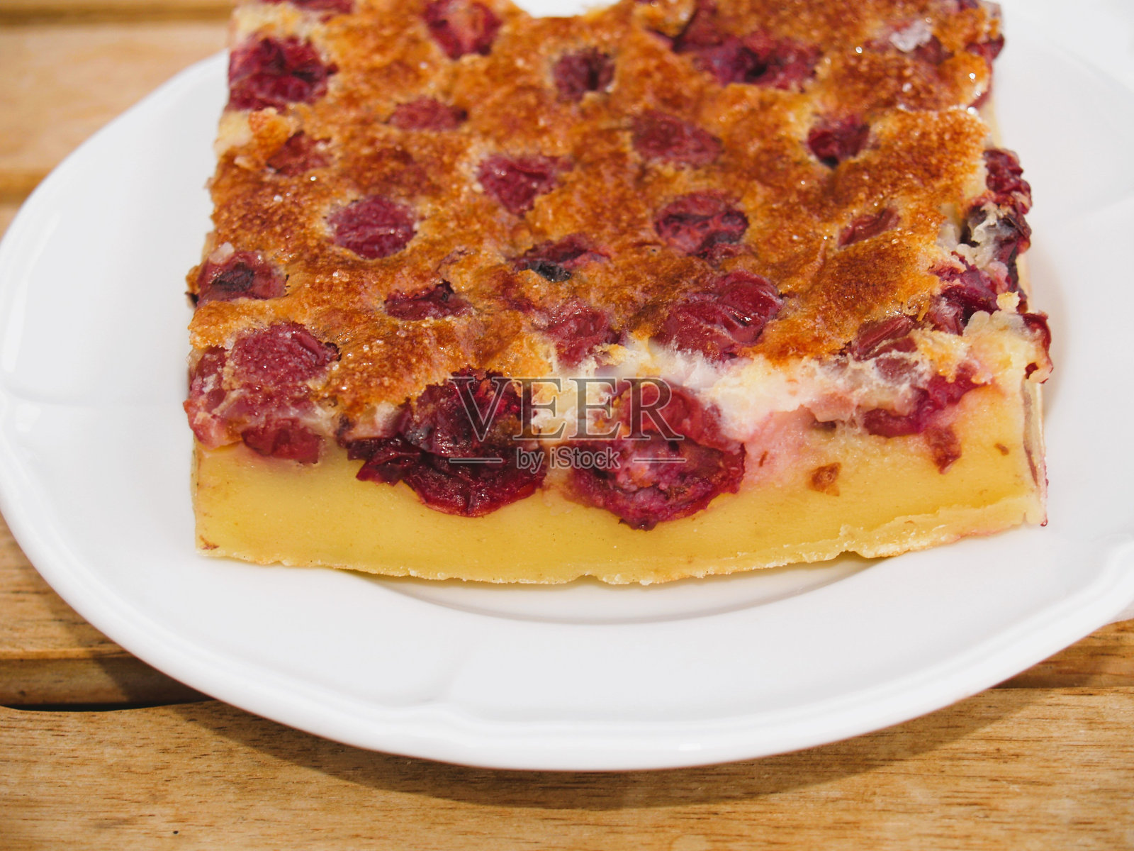 樱桃clafoutis照片摄影图片