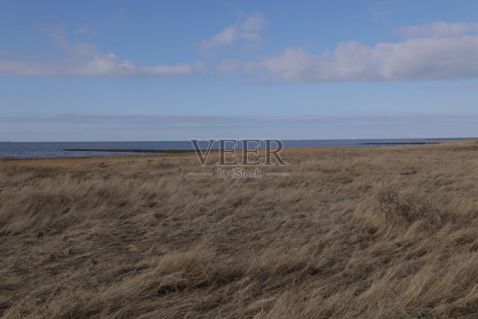 德国北海海岸库克斯港美丽的冬日照片摄影图片