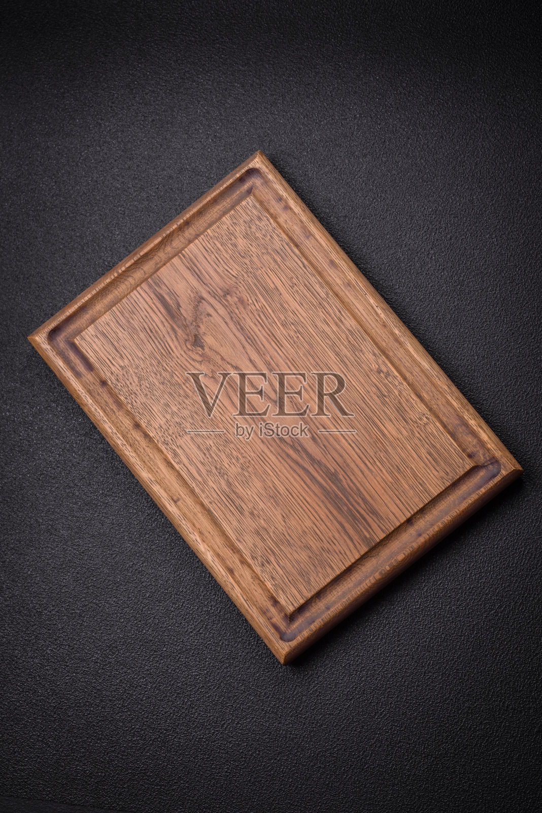 空的木制砧板，用来准备准备美味菜肴的食材照片摄影图片