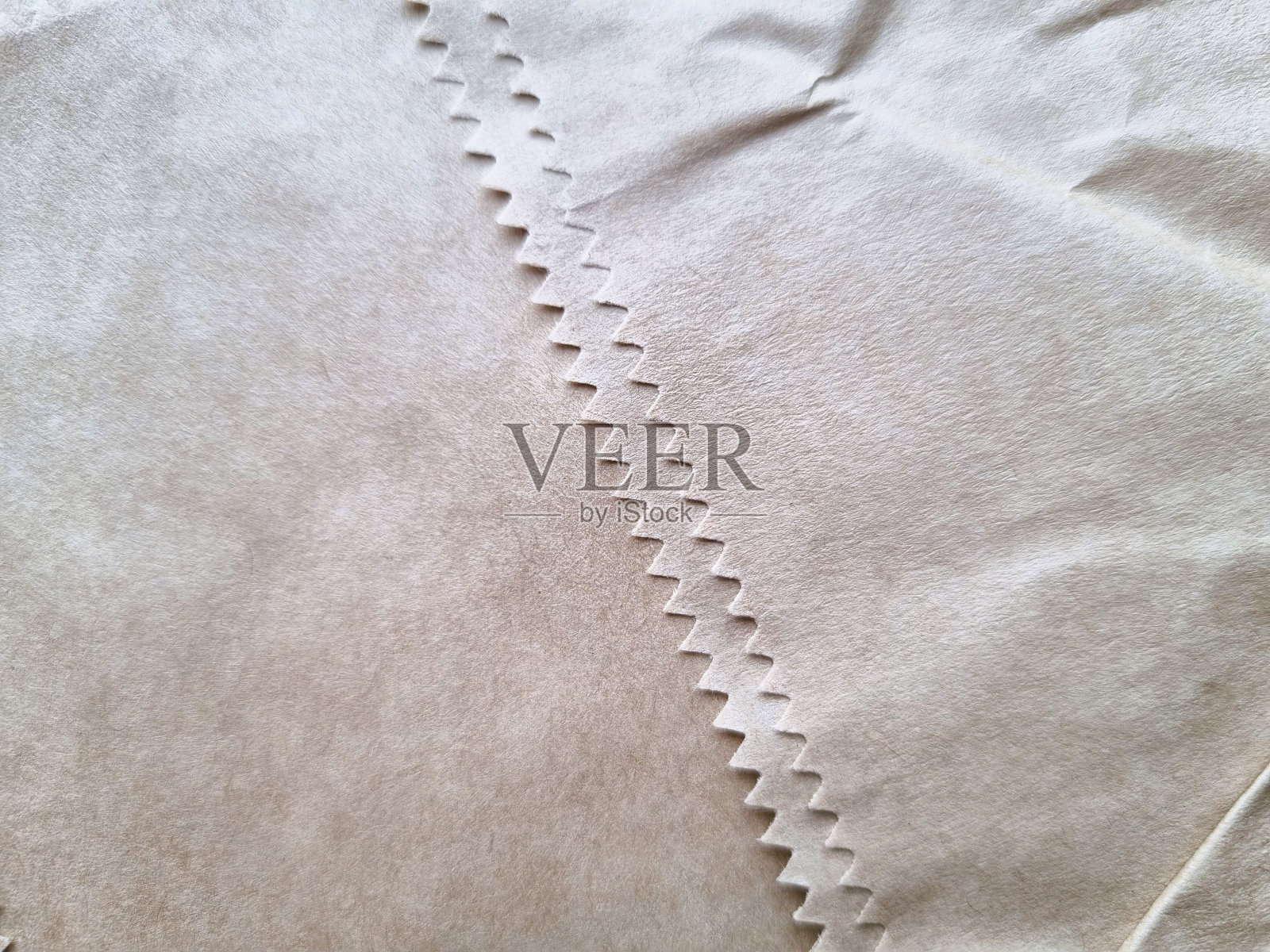 纸袋的雕刻缝边照片摄影图片