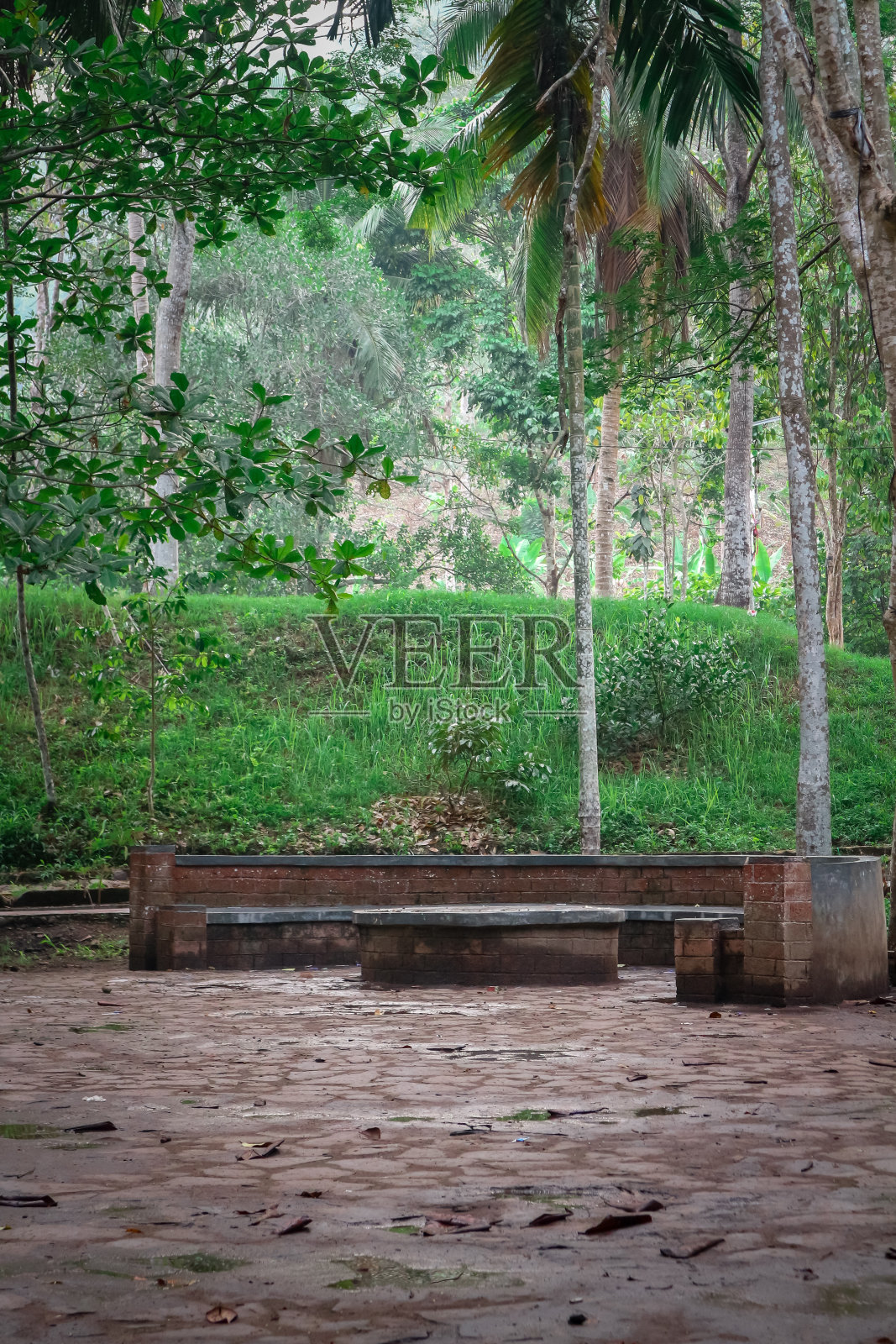 公园里的长椅照片摄影图片