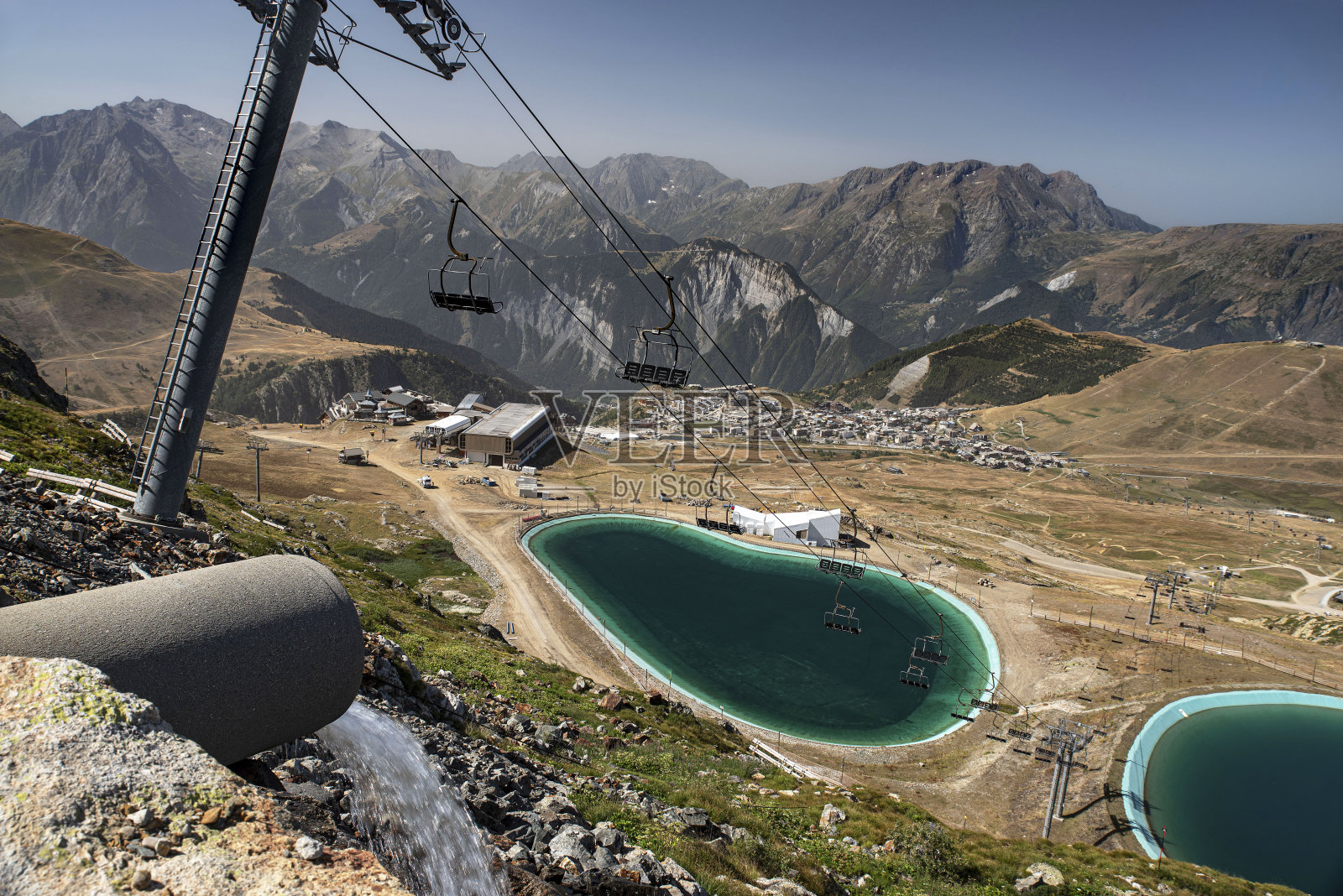 人工水库照片摄影图片