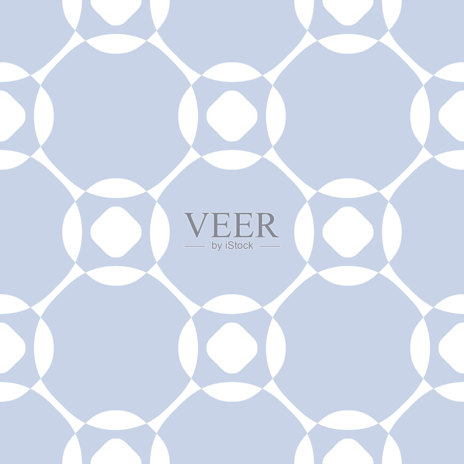 矢量无缝模式。花卉点缀，重复几何瓷砖、圆形、网格插画图片素材