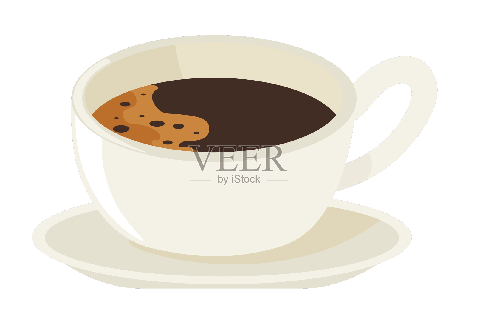 一杯浓咖啡，味道浓郁设计元素图片