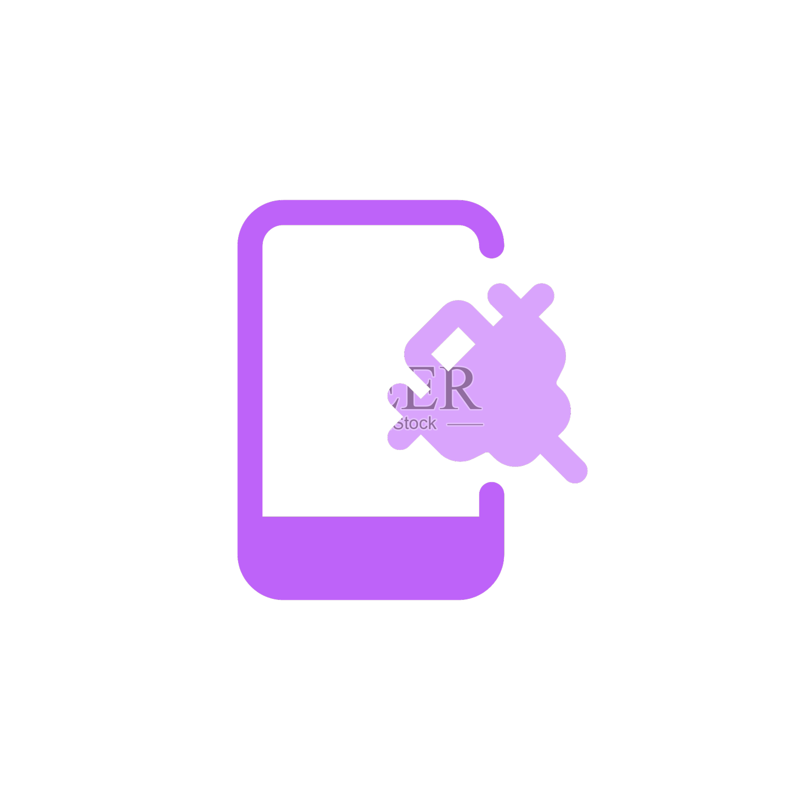 配备VGA接口的智能手机设计元素图片