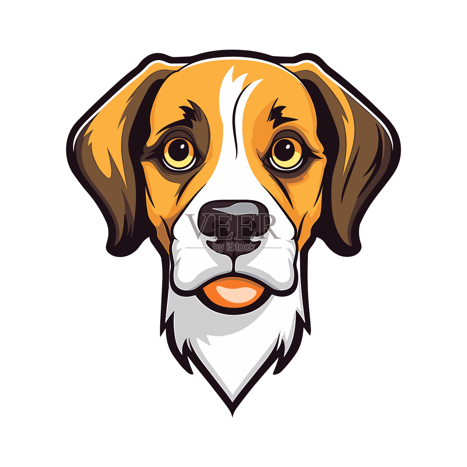 Kromfohrlander犬种可爱卡通卡哇伊设计元素图片