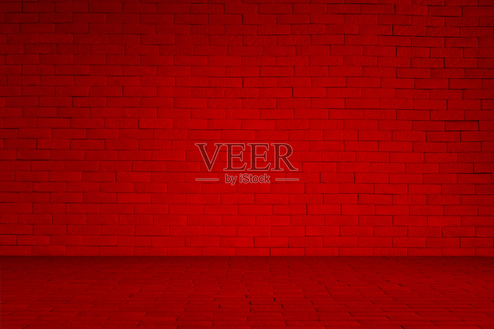 墙内背景砖在工作室和背景显示产品。带有窗口颜色阴影的红色背景用于文本插入和演示产品照片摄影图片