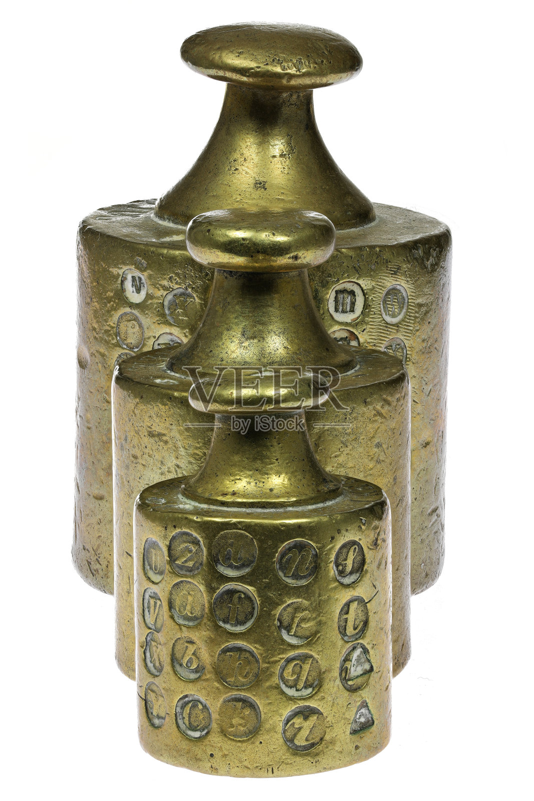 古黄铜砝码照片摄影图片