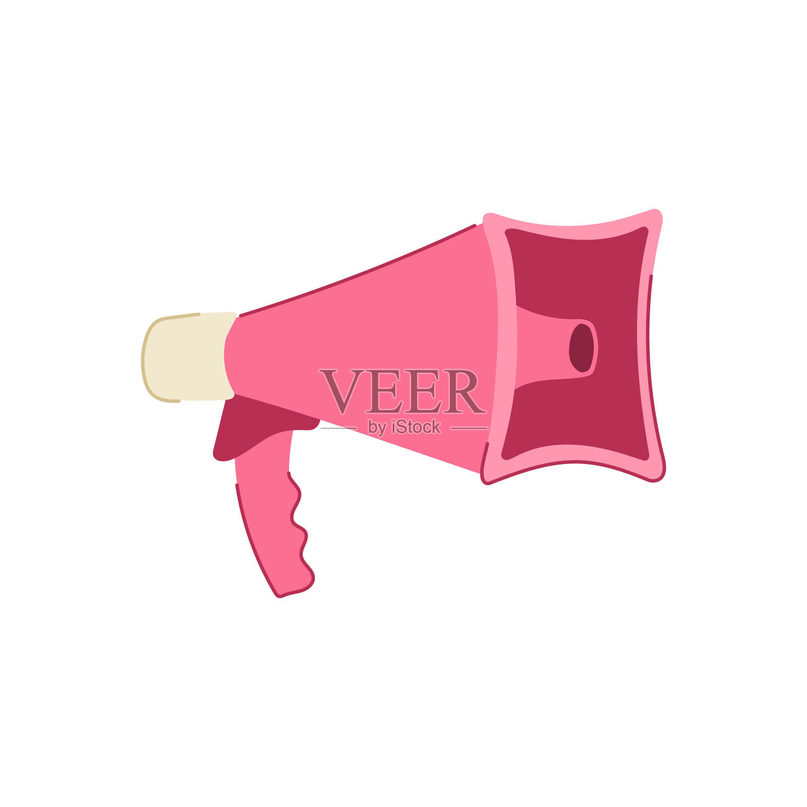 宣布扩音器卡通矢量插图插画图片素材